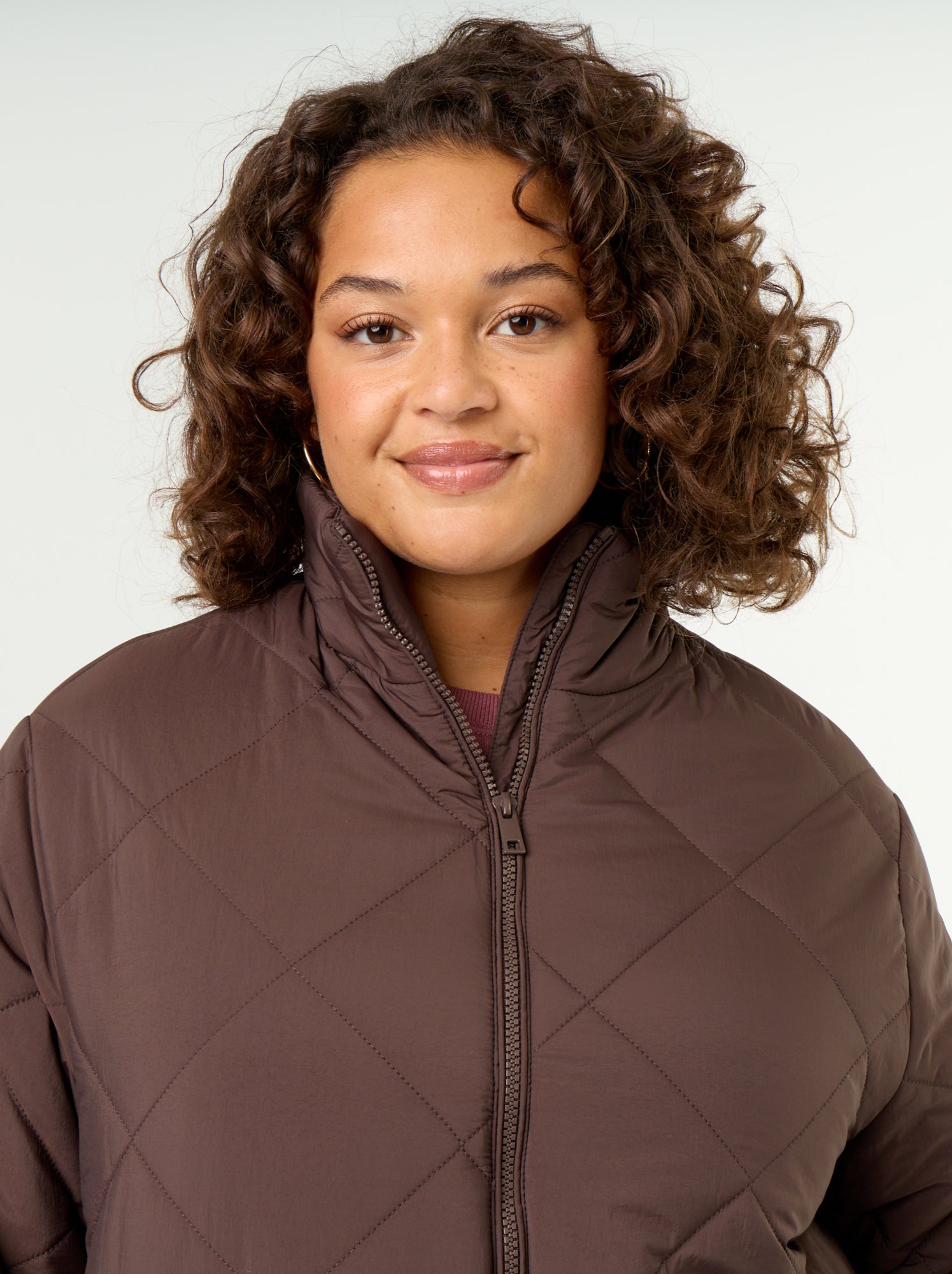 Blouson déperlant uni - Marron