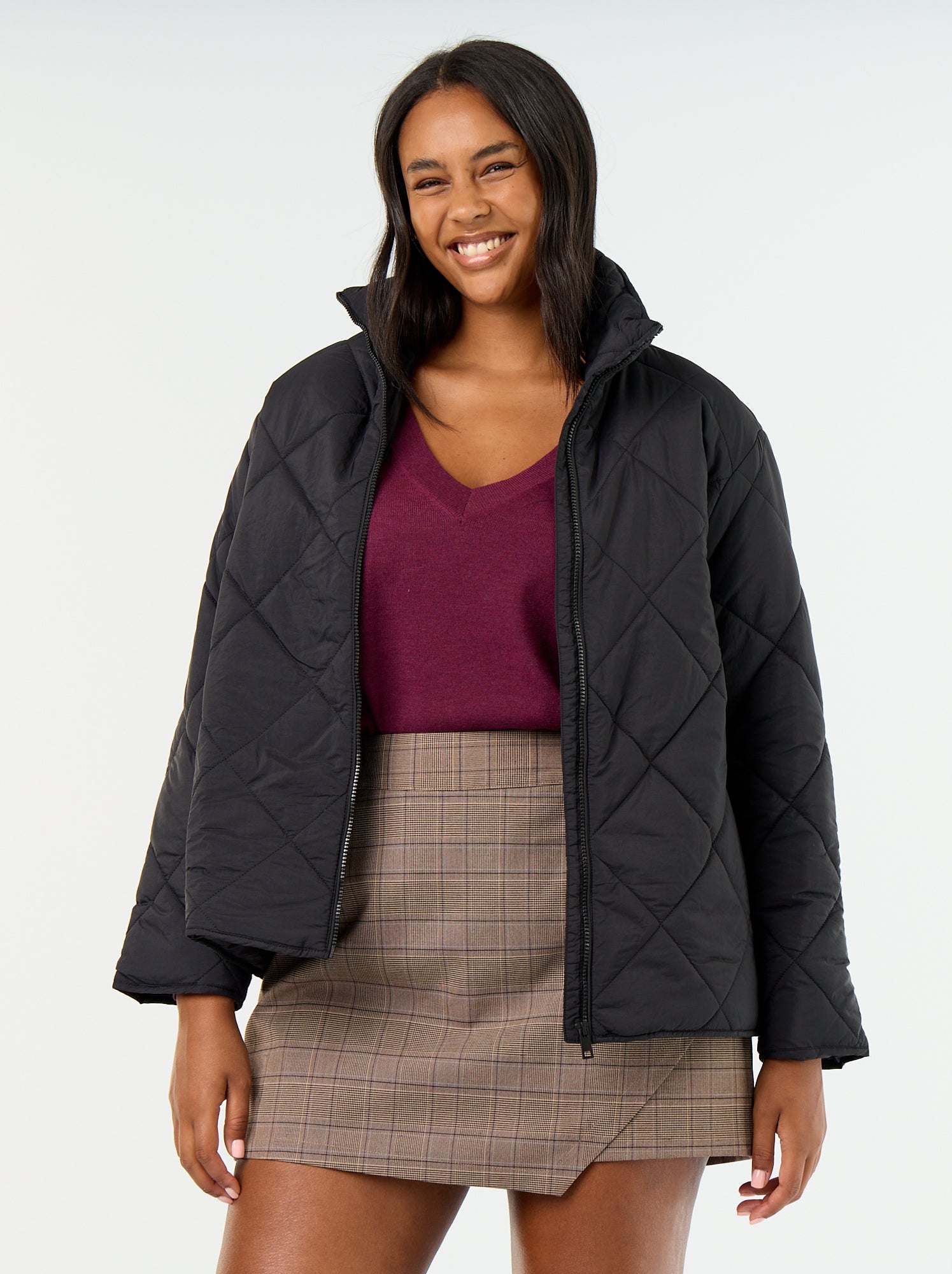 Blouson déperlant uni - Noir