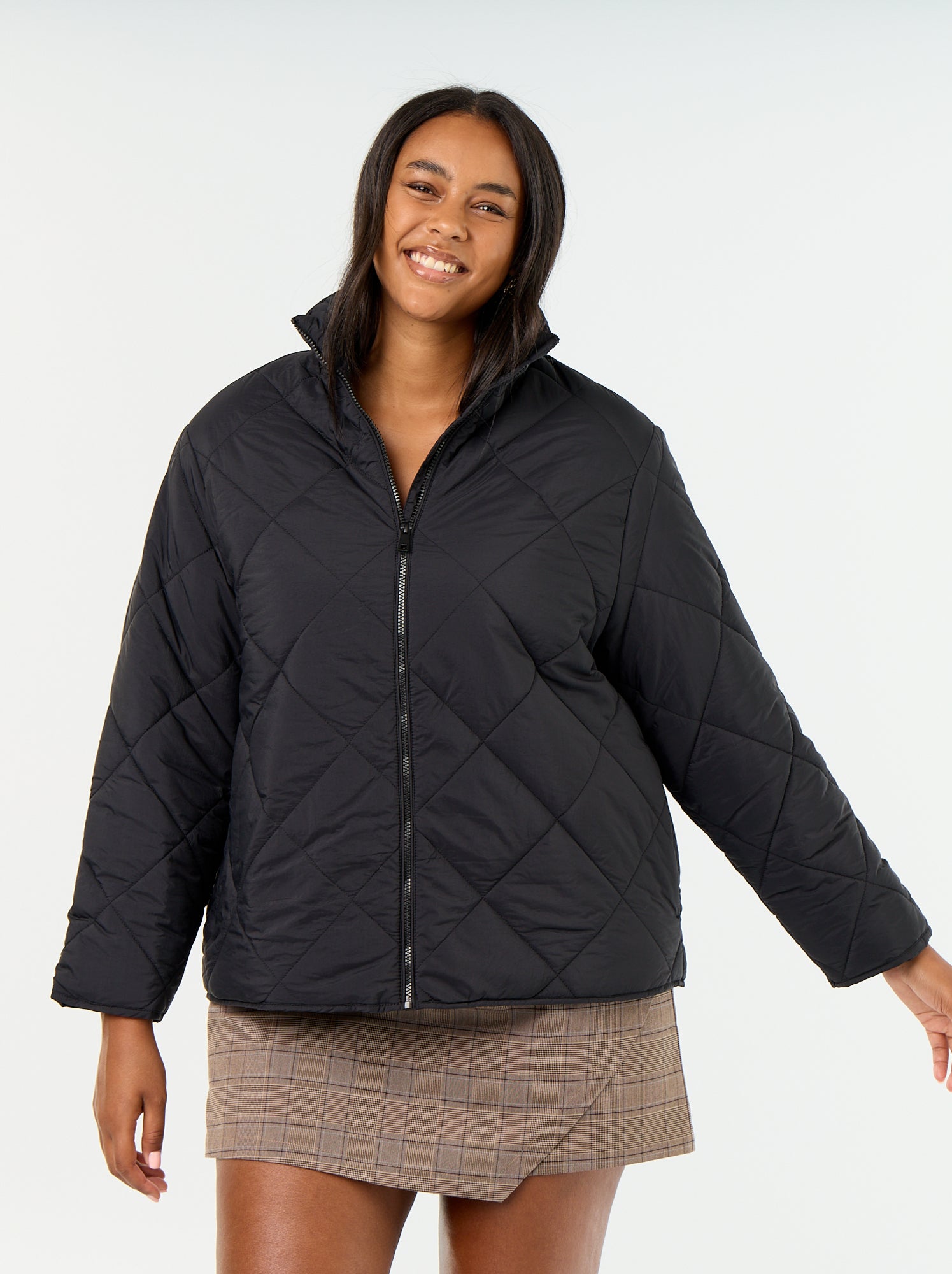 Blouson déperlant uni - Noir