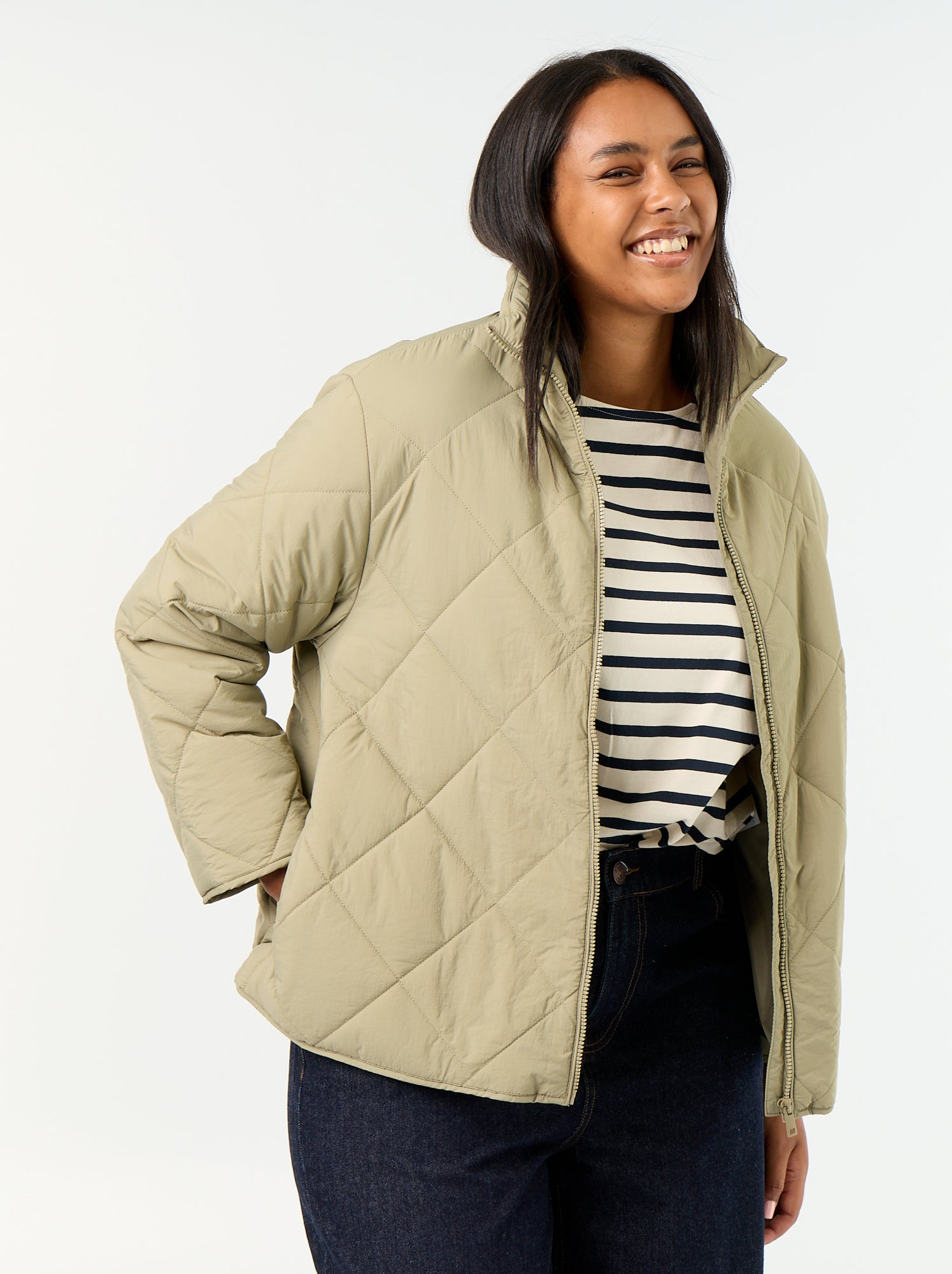 Blouson déperlant uni - Vert