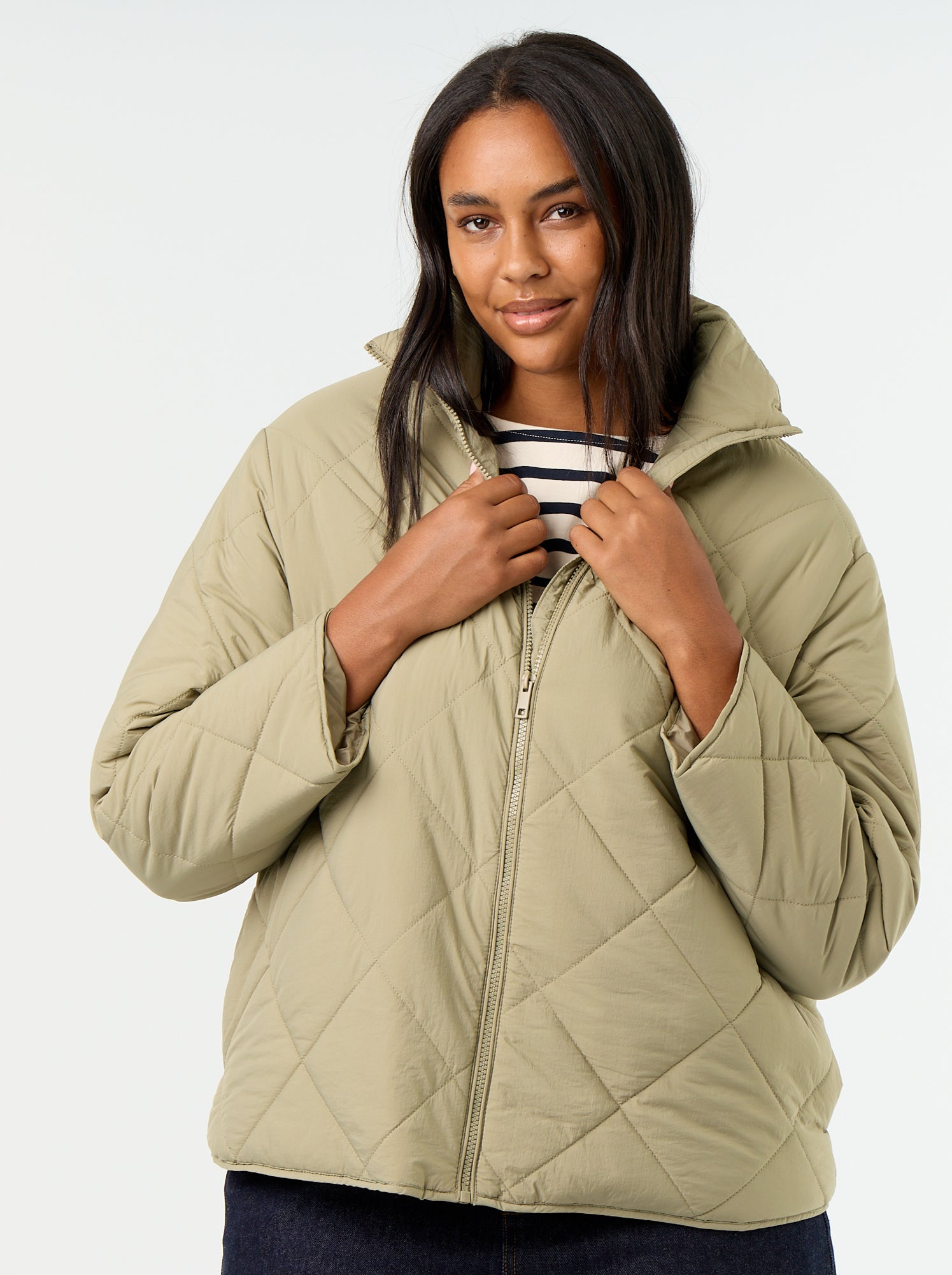 Blouson déperlant uni - Vert