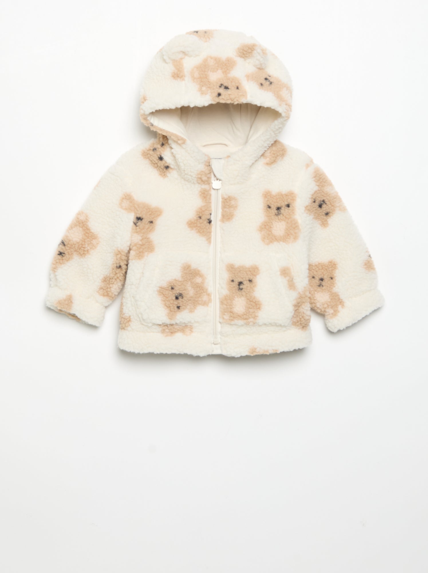 Blouson effet moutonné - Beige