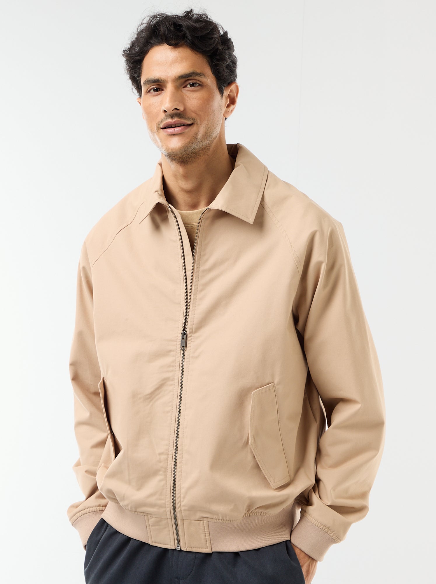 Blouson en twill - Beige