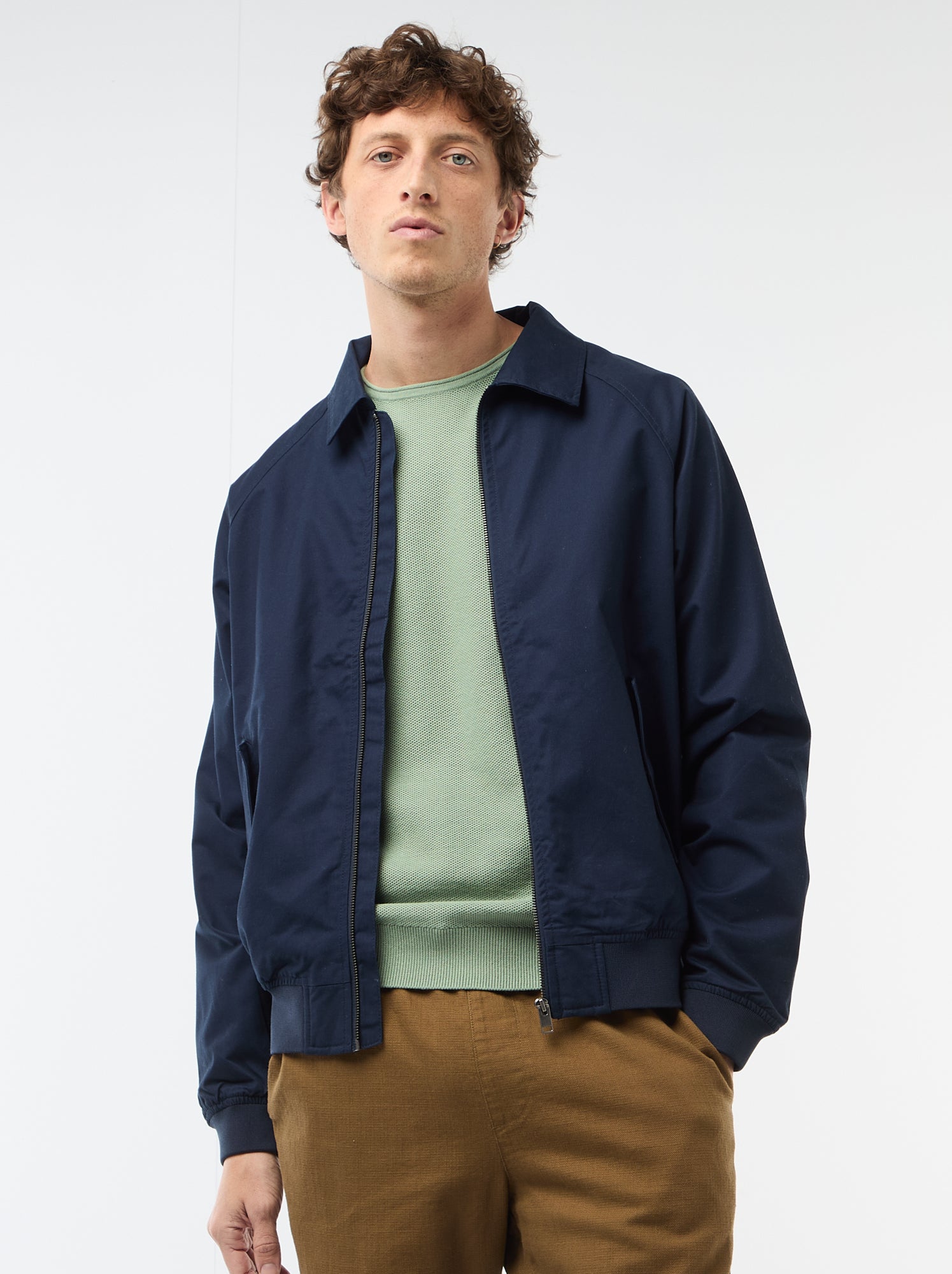 Blouson en twill - Bleu