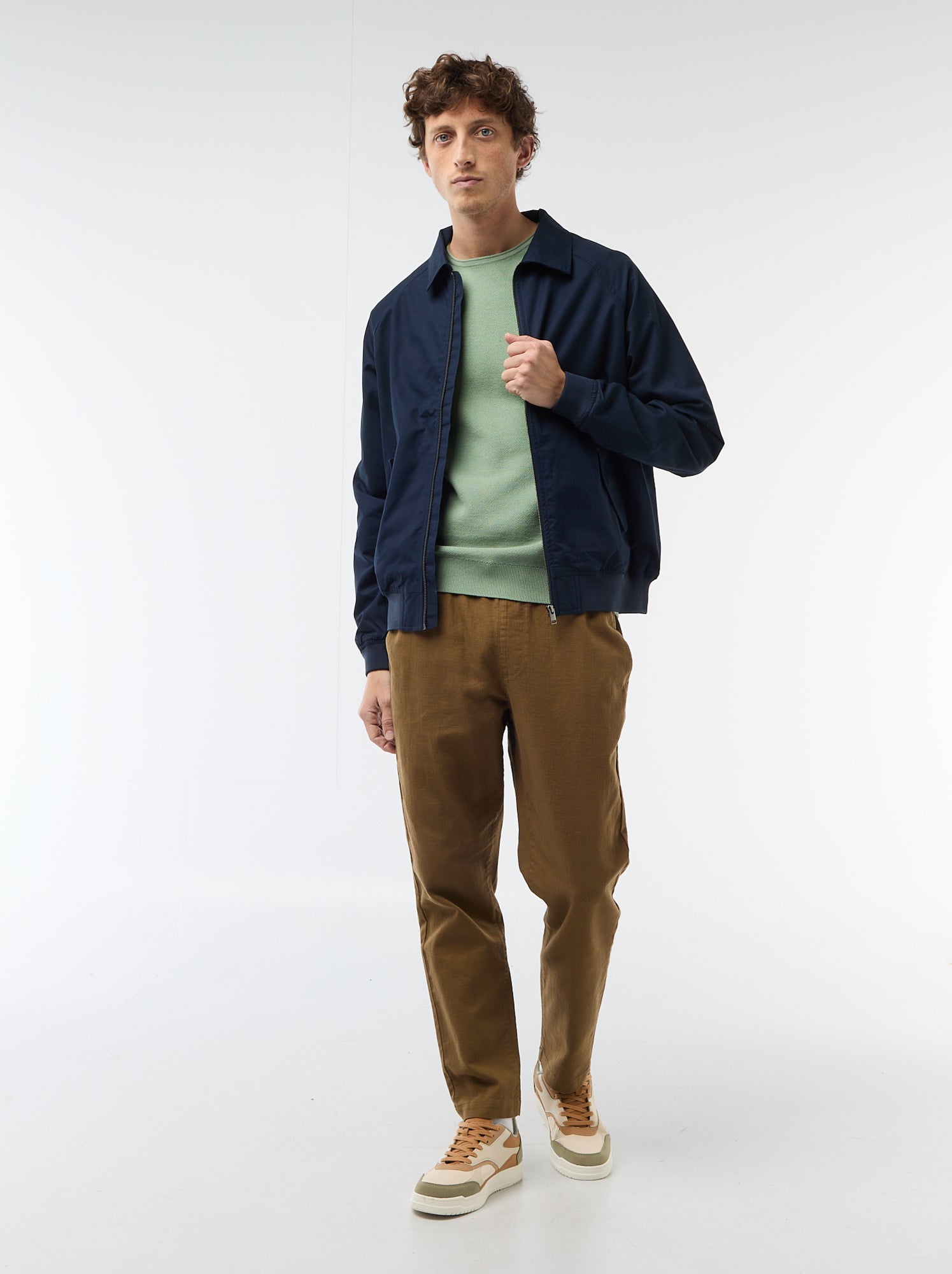 Blouson en twill - Bleu