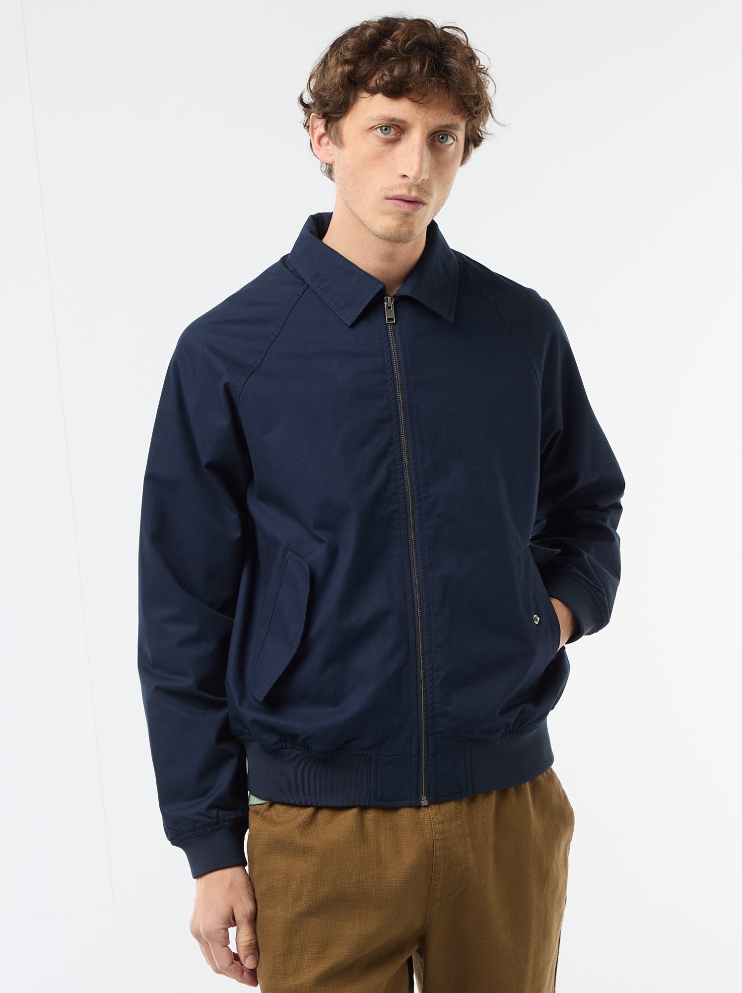 Blouson en twill - Bleu