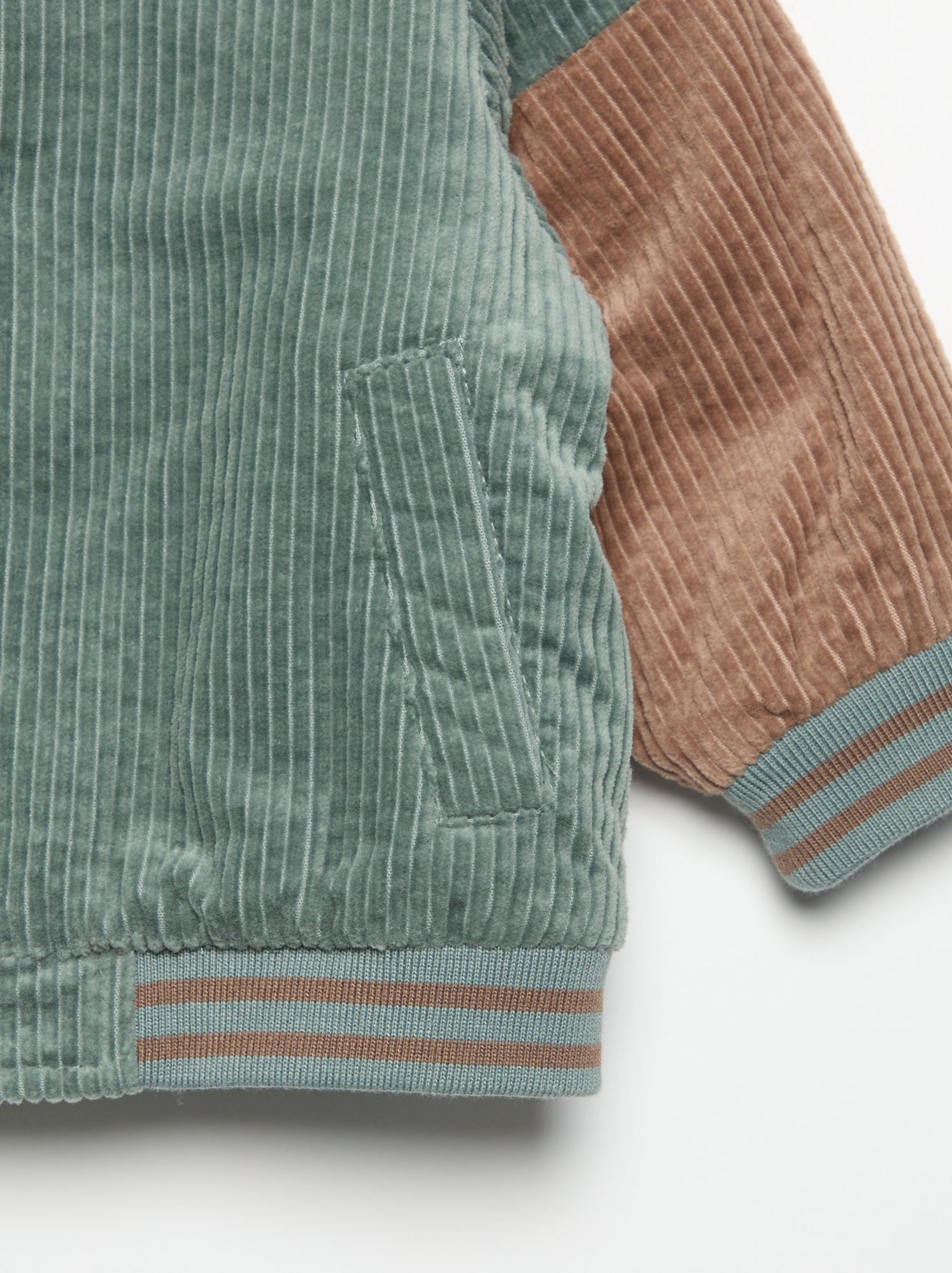 Blouson en velours côtelé - Marron