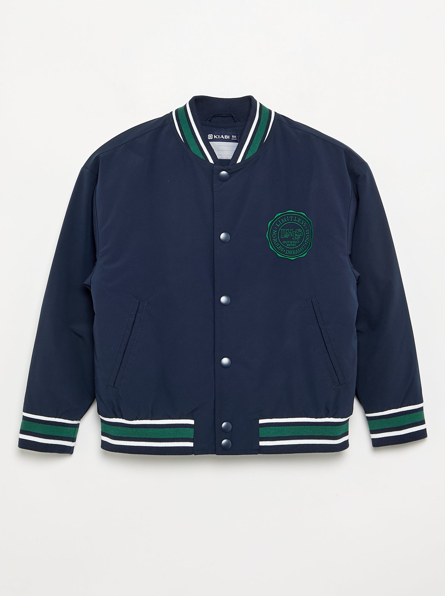 Blouson façon campus américain - Bleu