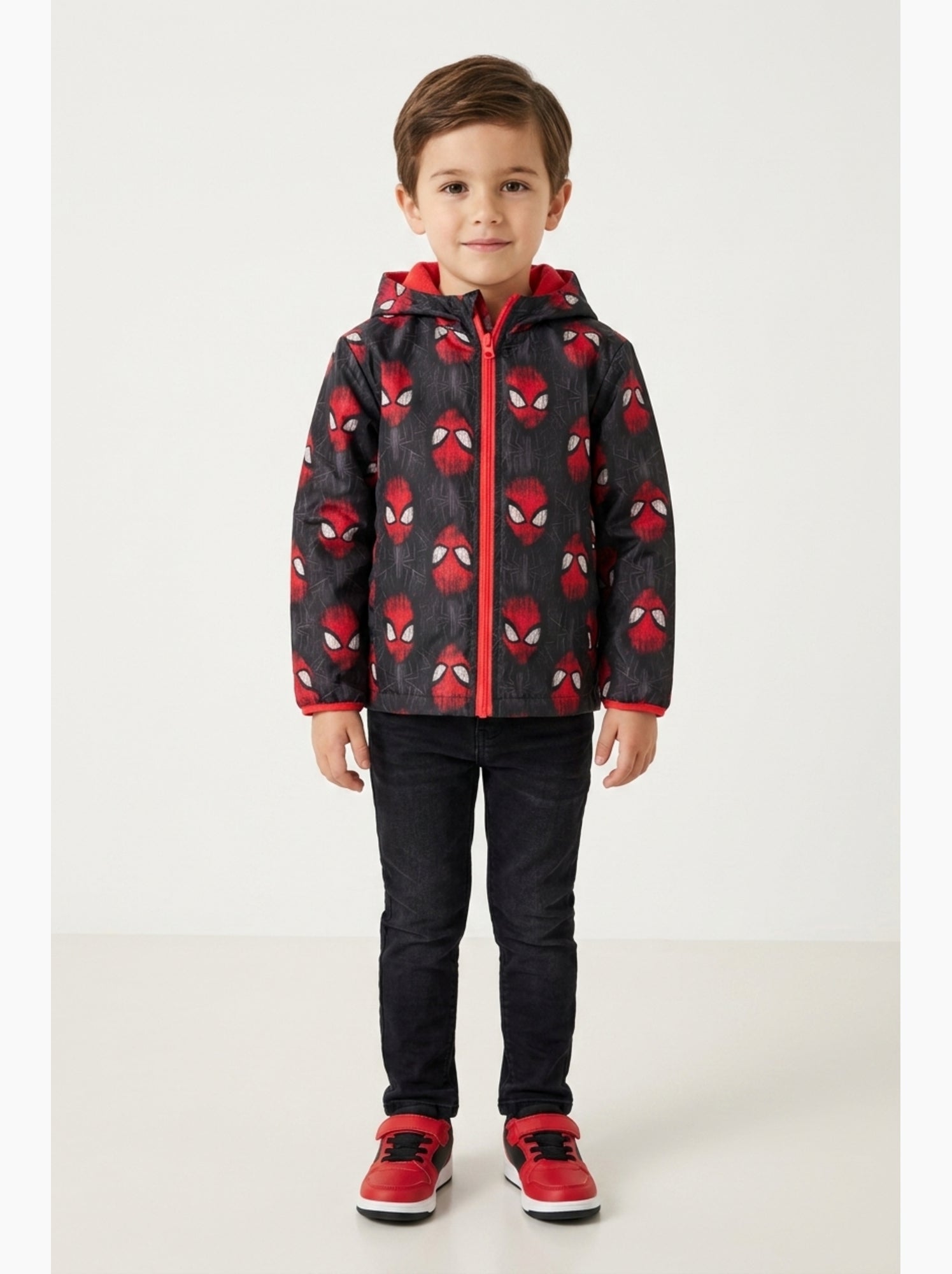 Blouson   garçon spiderman - licence officielle - Noir