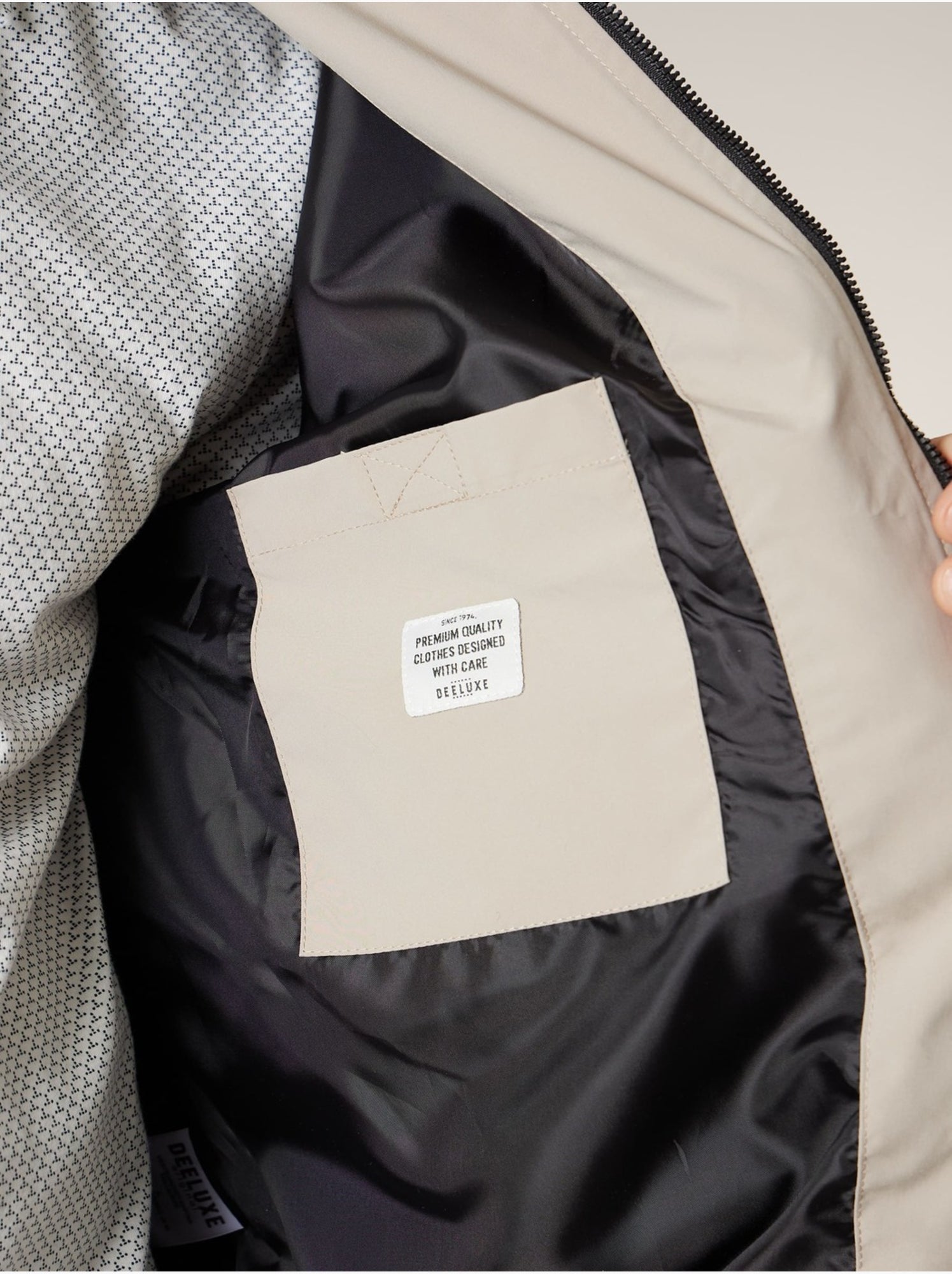 Blouson homme léger style bomber 'deeluxe' - Beige sable