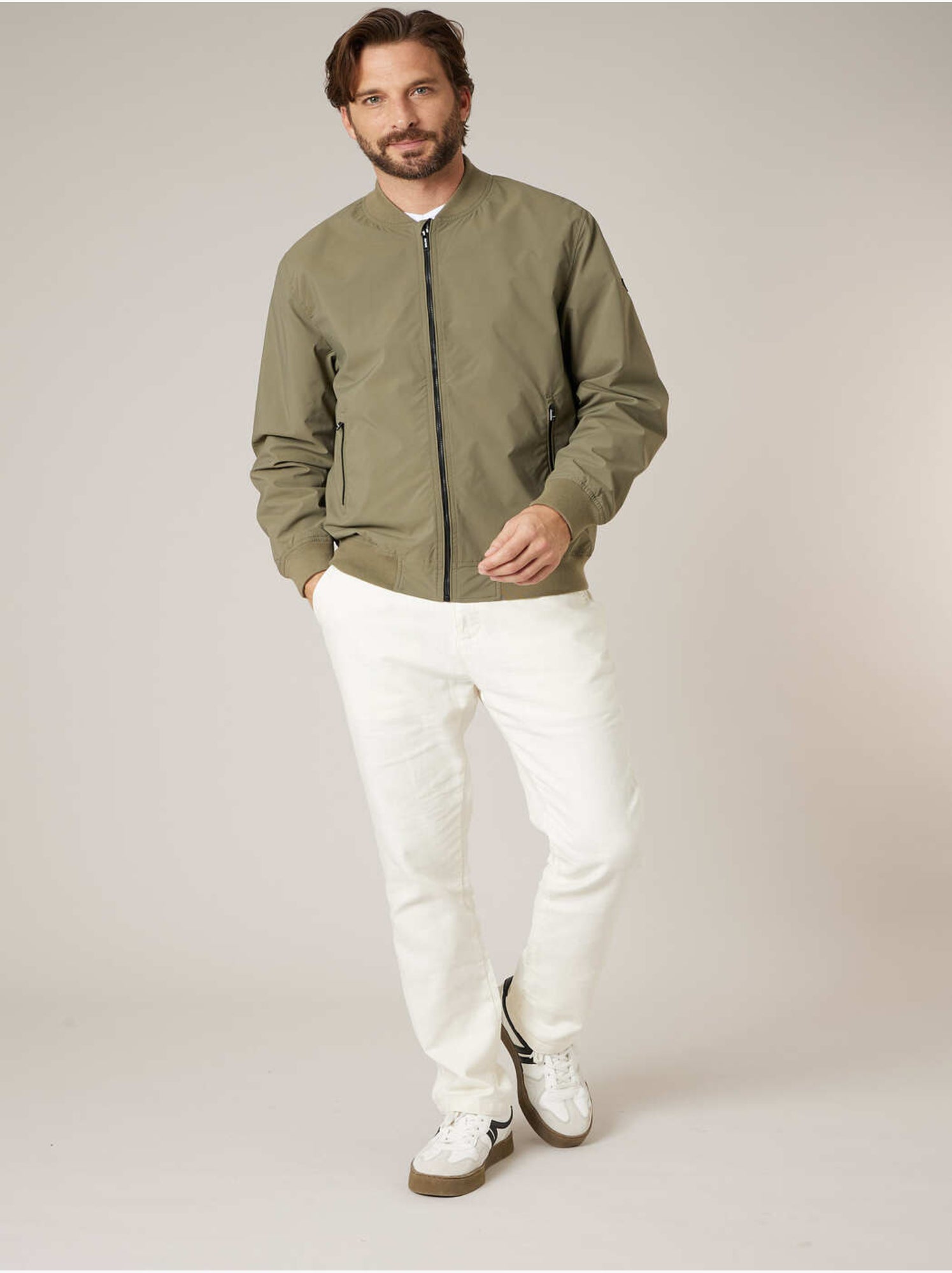 Blouson homme léger style bomber 'deeluxe' - Kaki