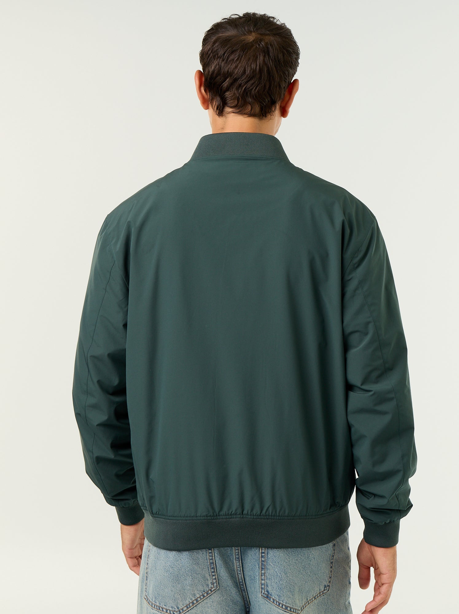 Blouson léger uni zippé - Vert