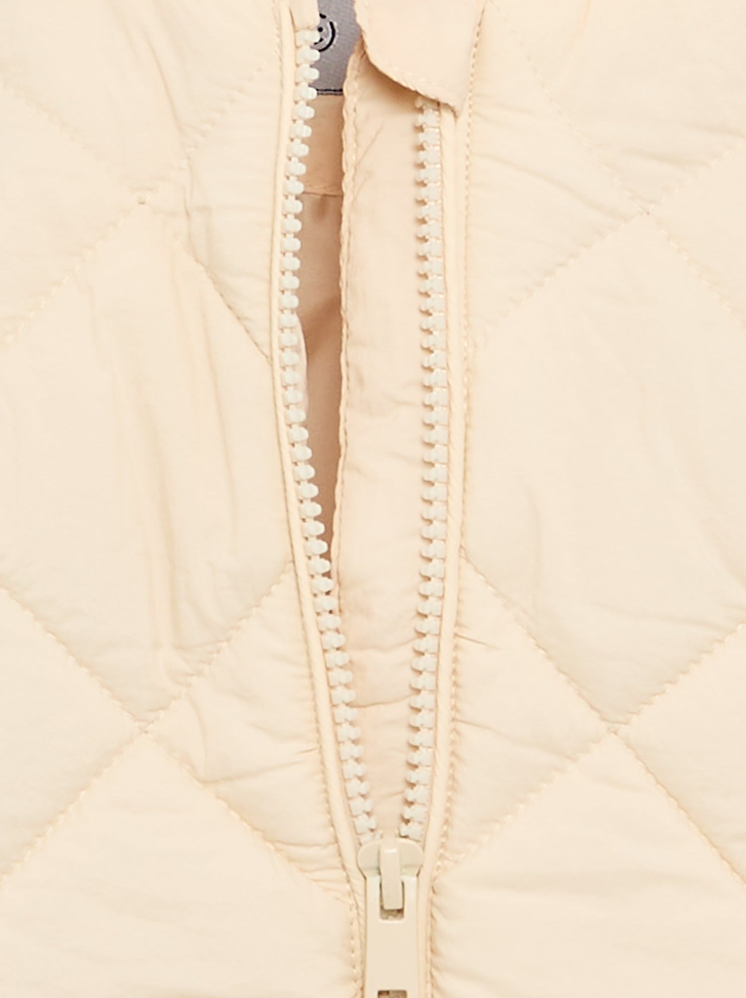 Blouson matelassé à capuche - Beige