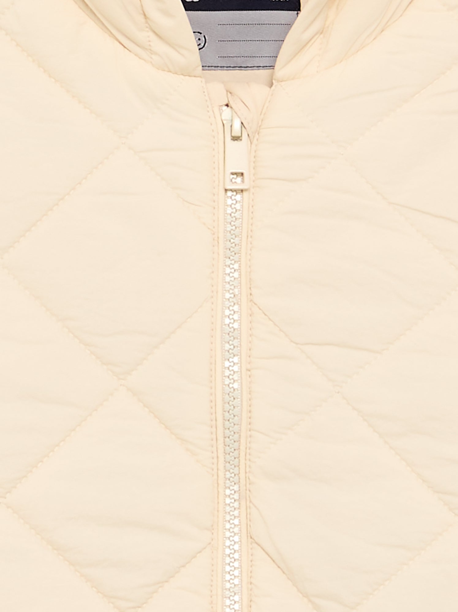 Blouson matelassé à capuche - Beige