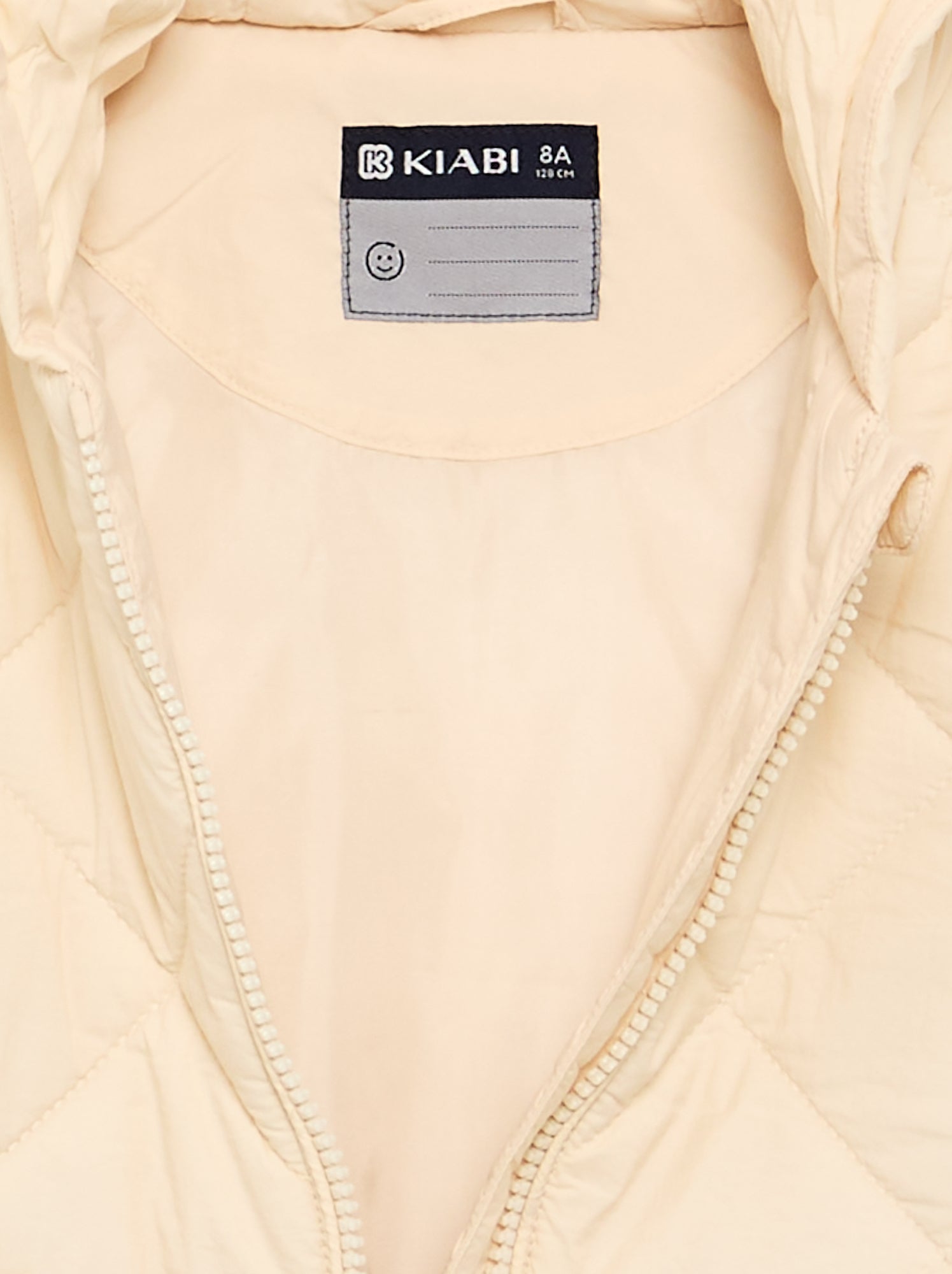 Blouson matelassé à capuche - Beige