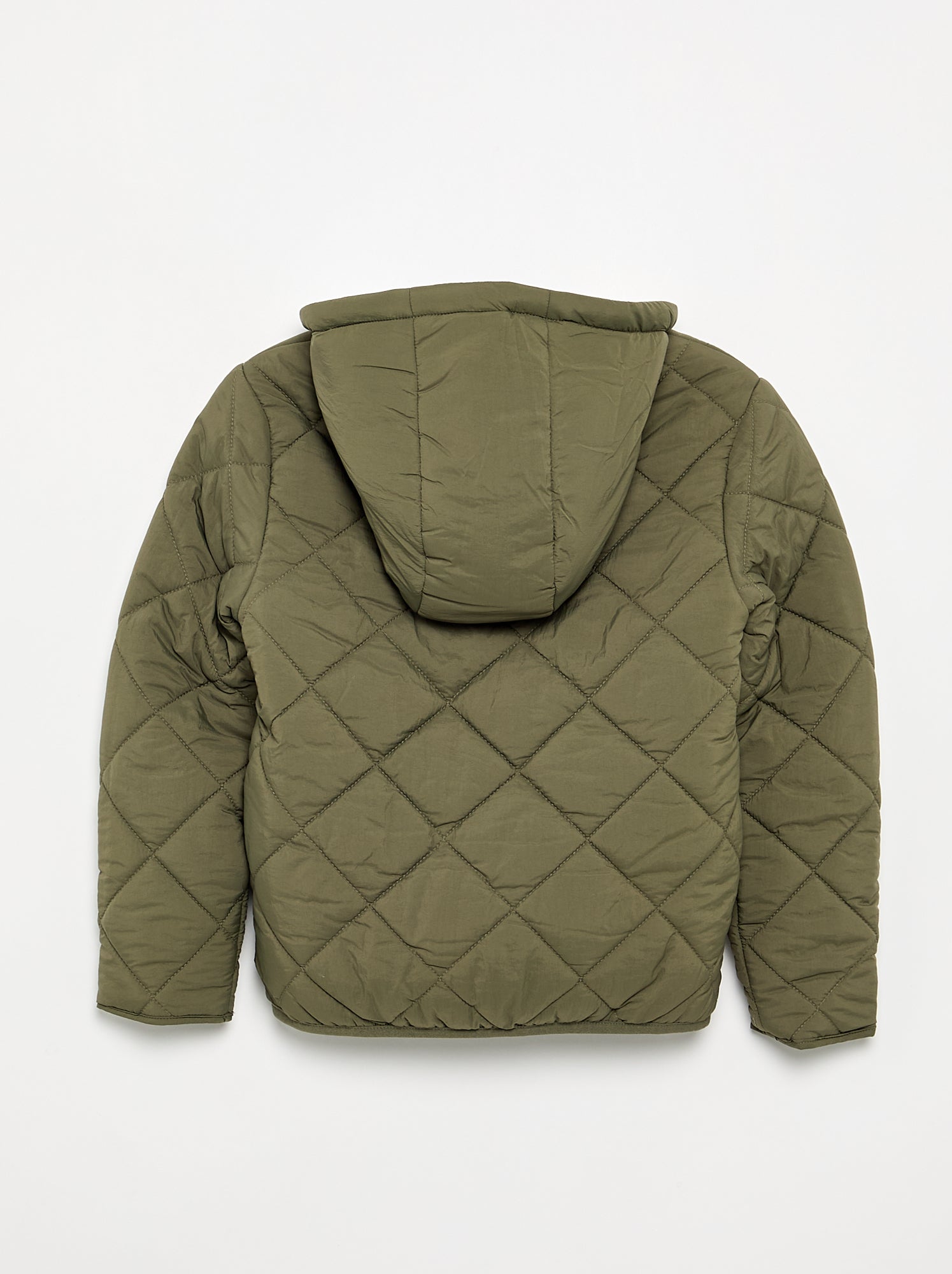 Blouson matelassé à capuche - Kaki