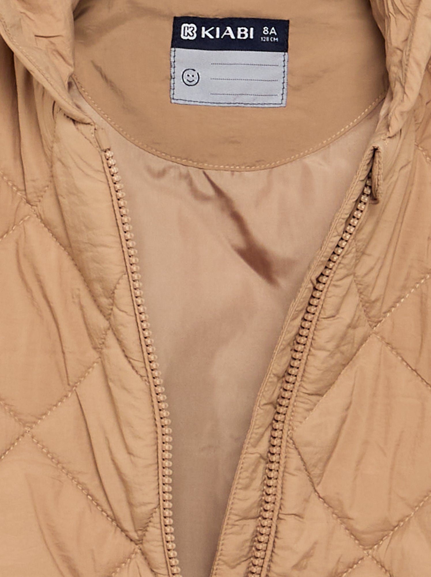 Blouson matelassé à capuche - Marron