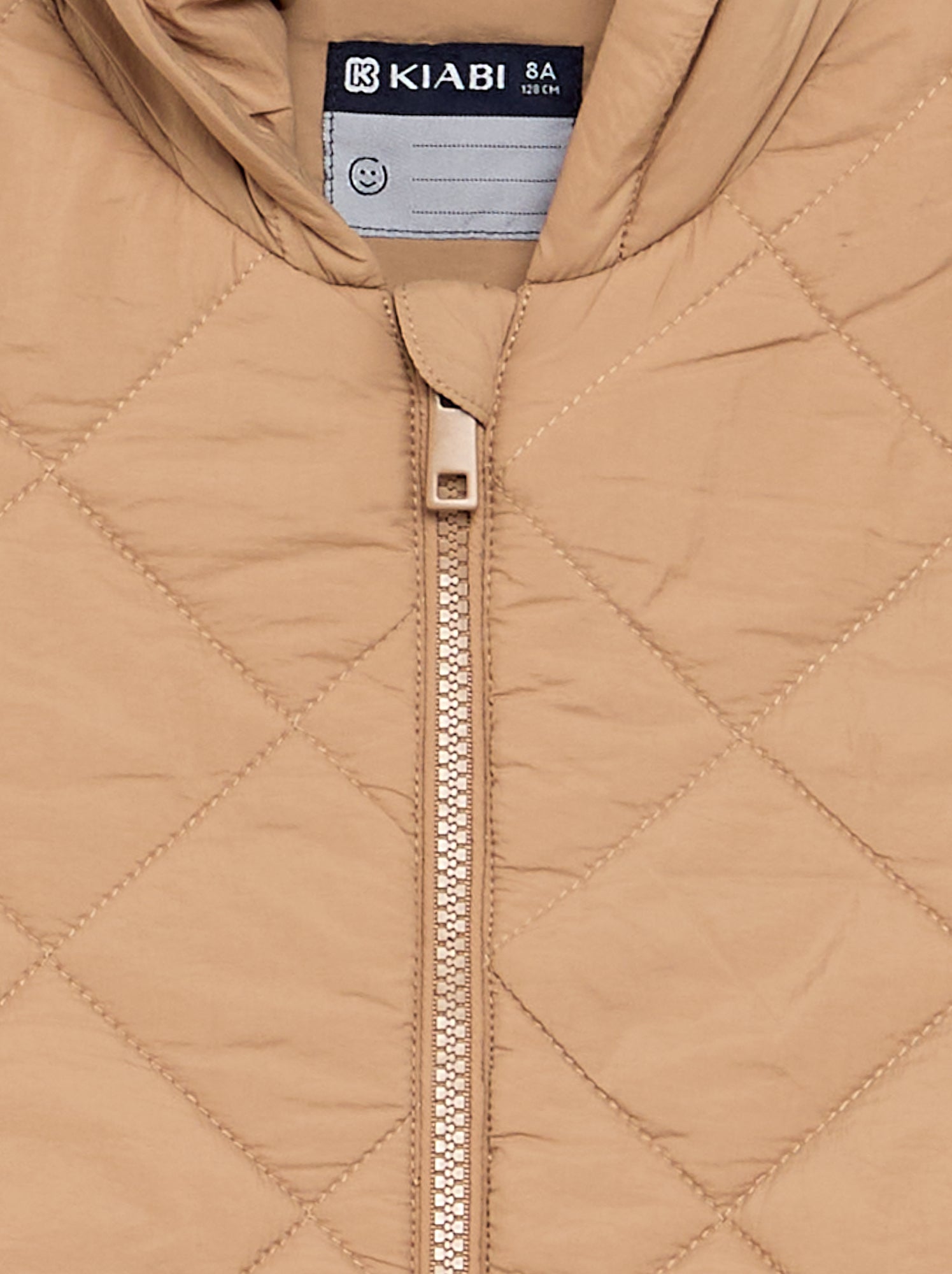 Blouson matelassé à capuche - Marron