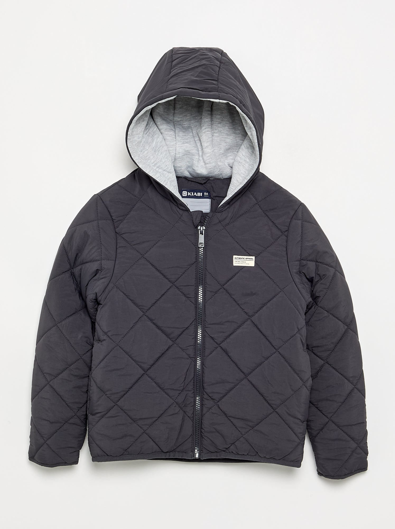 Blouson matelassé à capuche - Noir (FWS95_1)