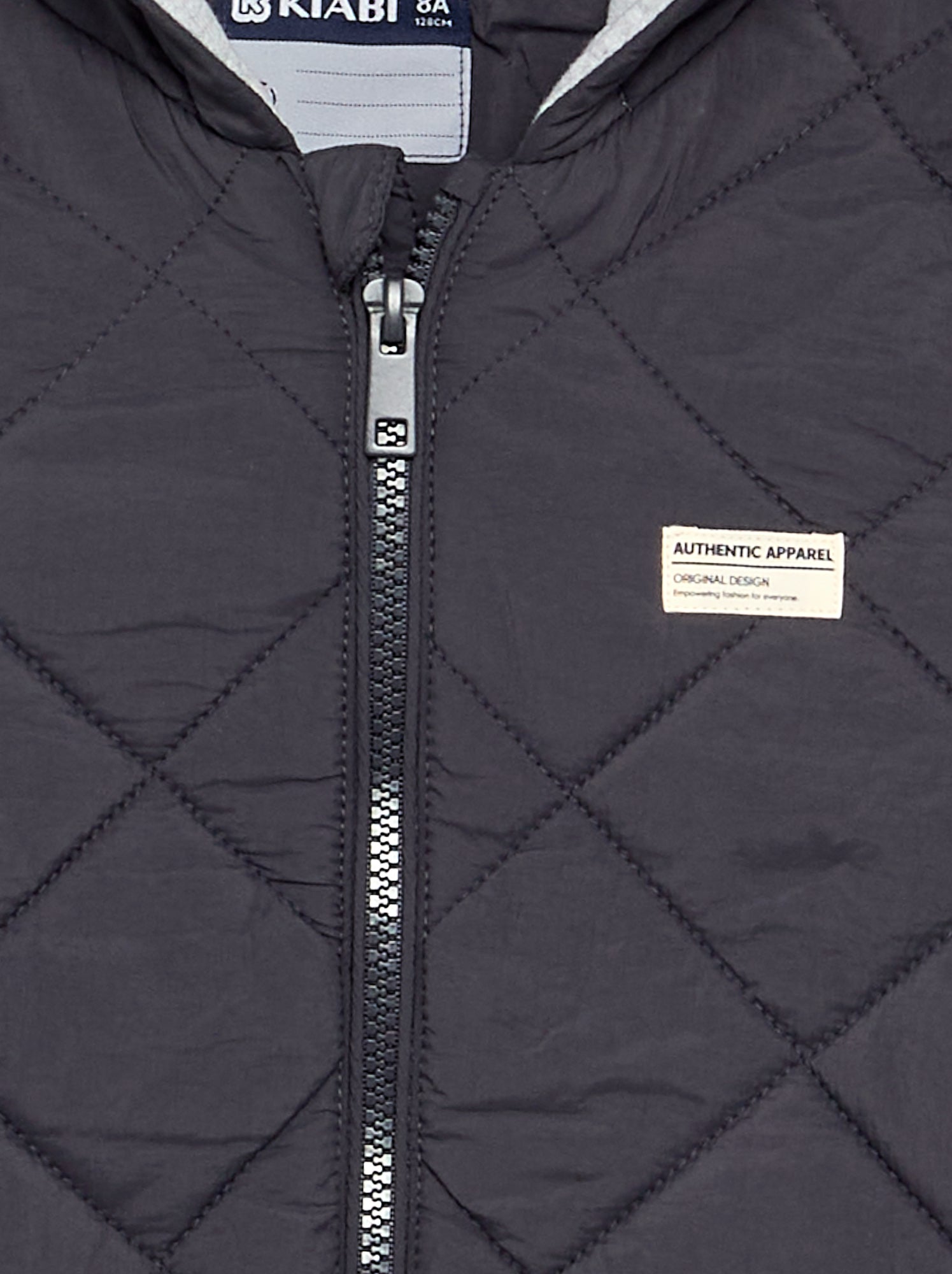 Blouson matelassé à capuche - Noir (FWS95_1)