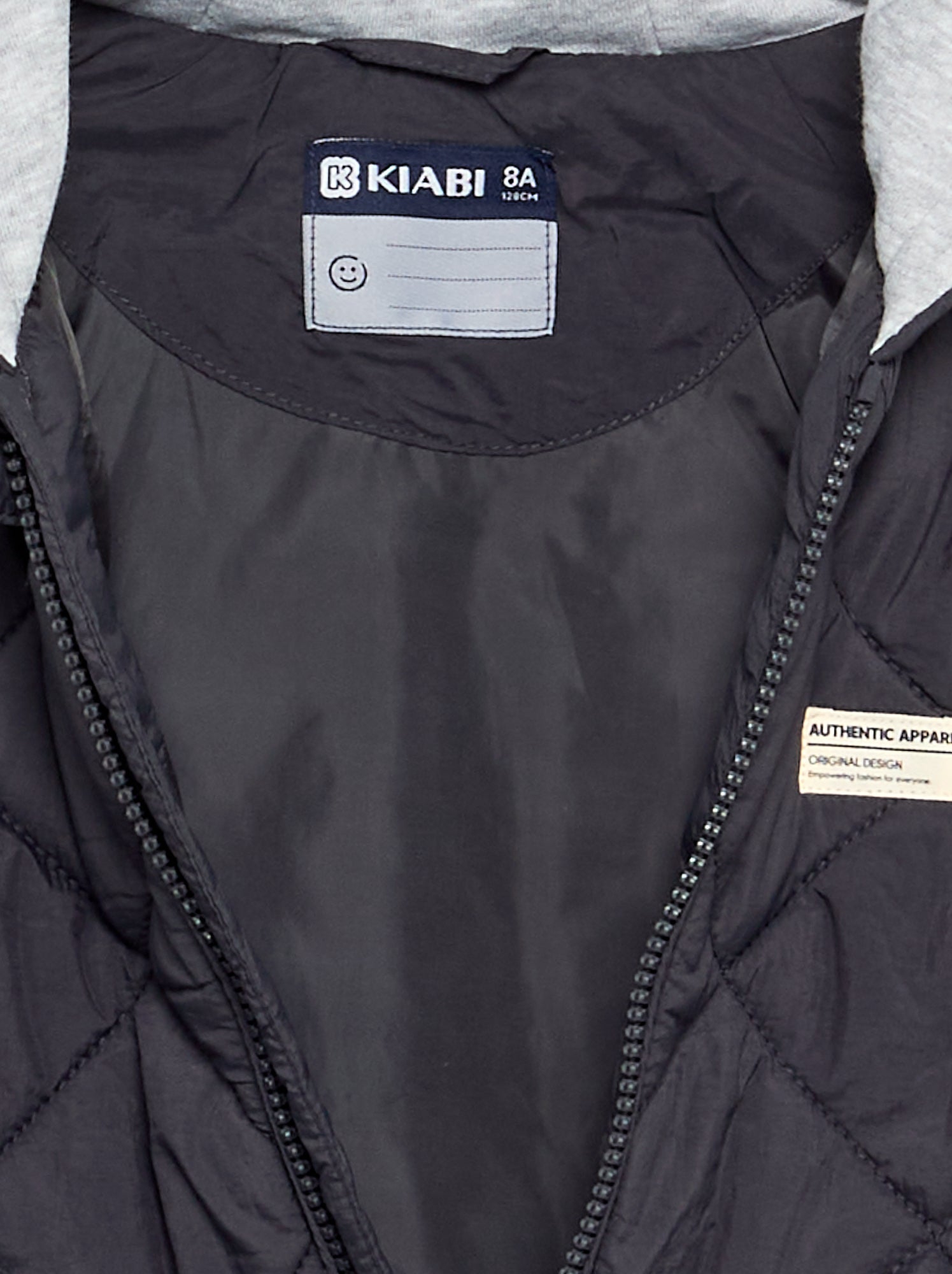 Blouson matelassé à capuche - Noir (FWS95_1)