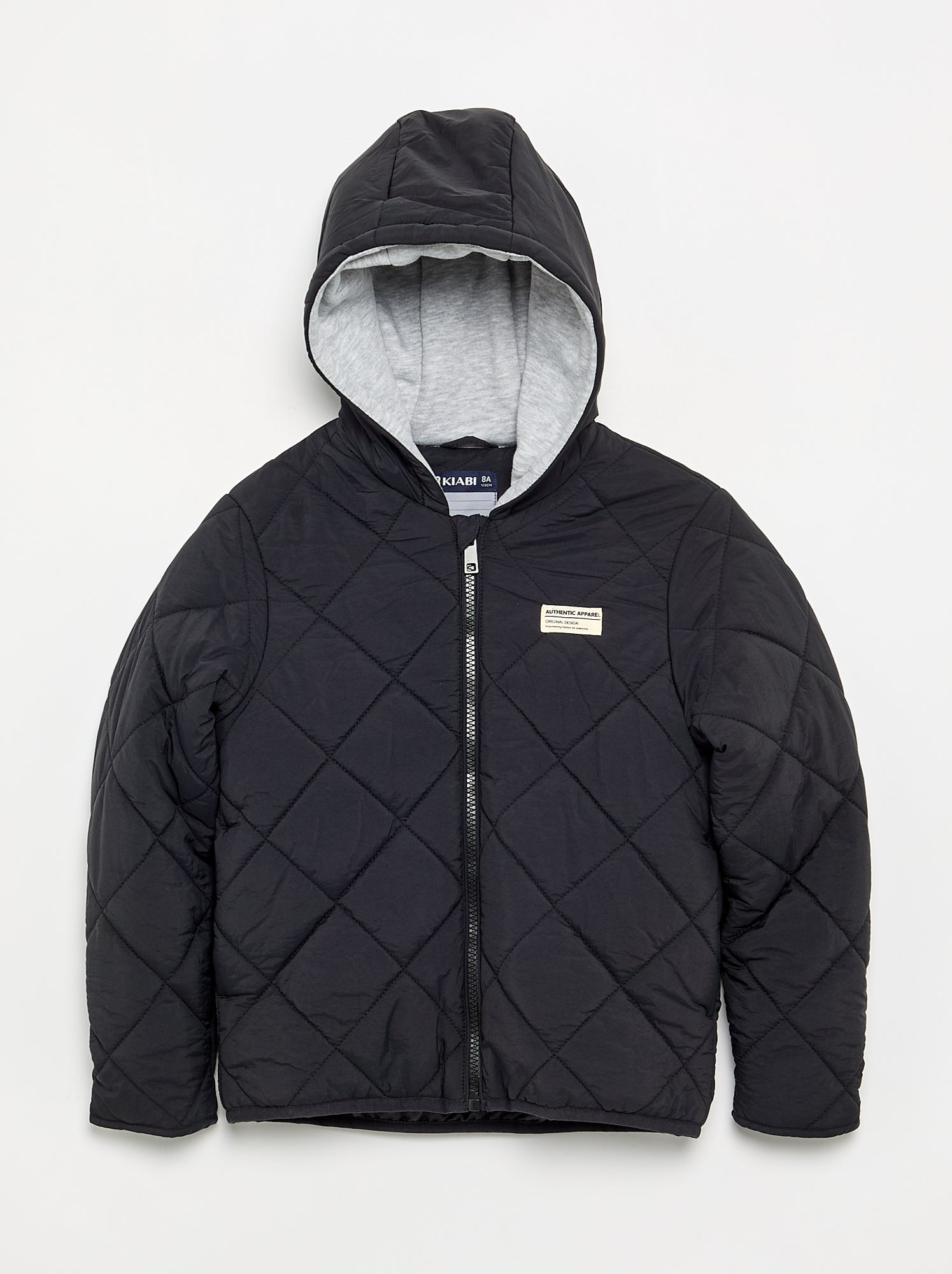 Blouson matelassé à capuche - Noir (FWS95_3)