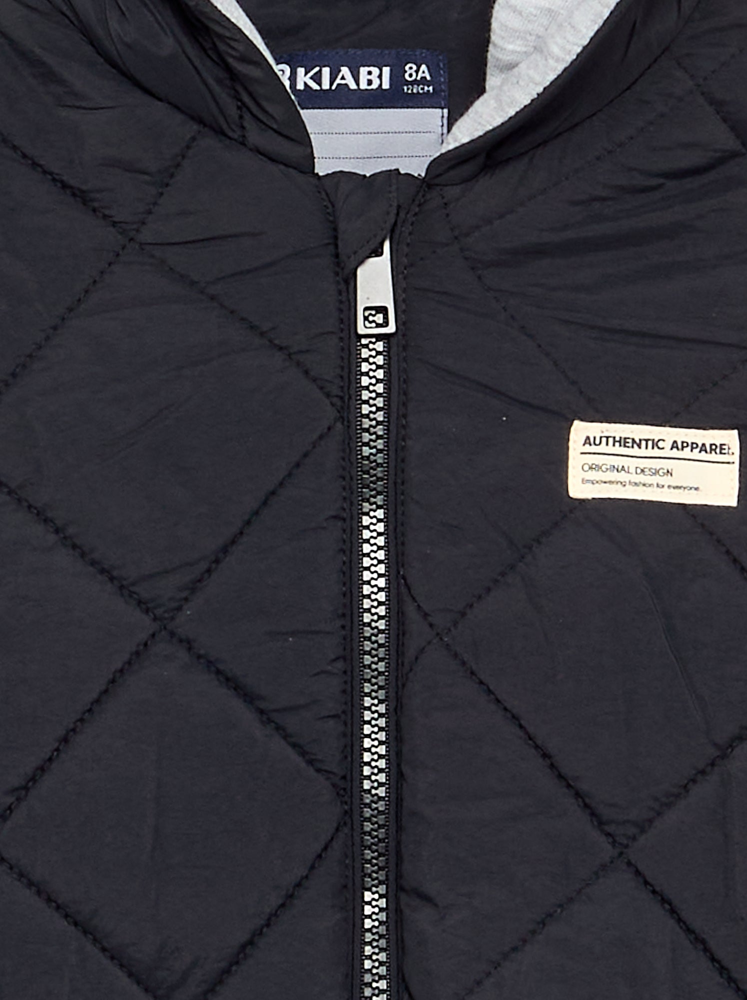 Blouson matelassé à capuche - Noir (FWS95_3)