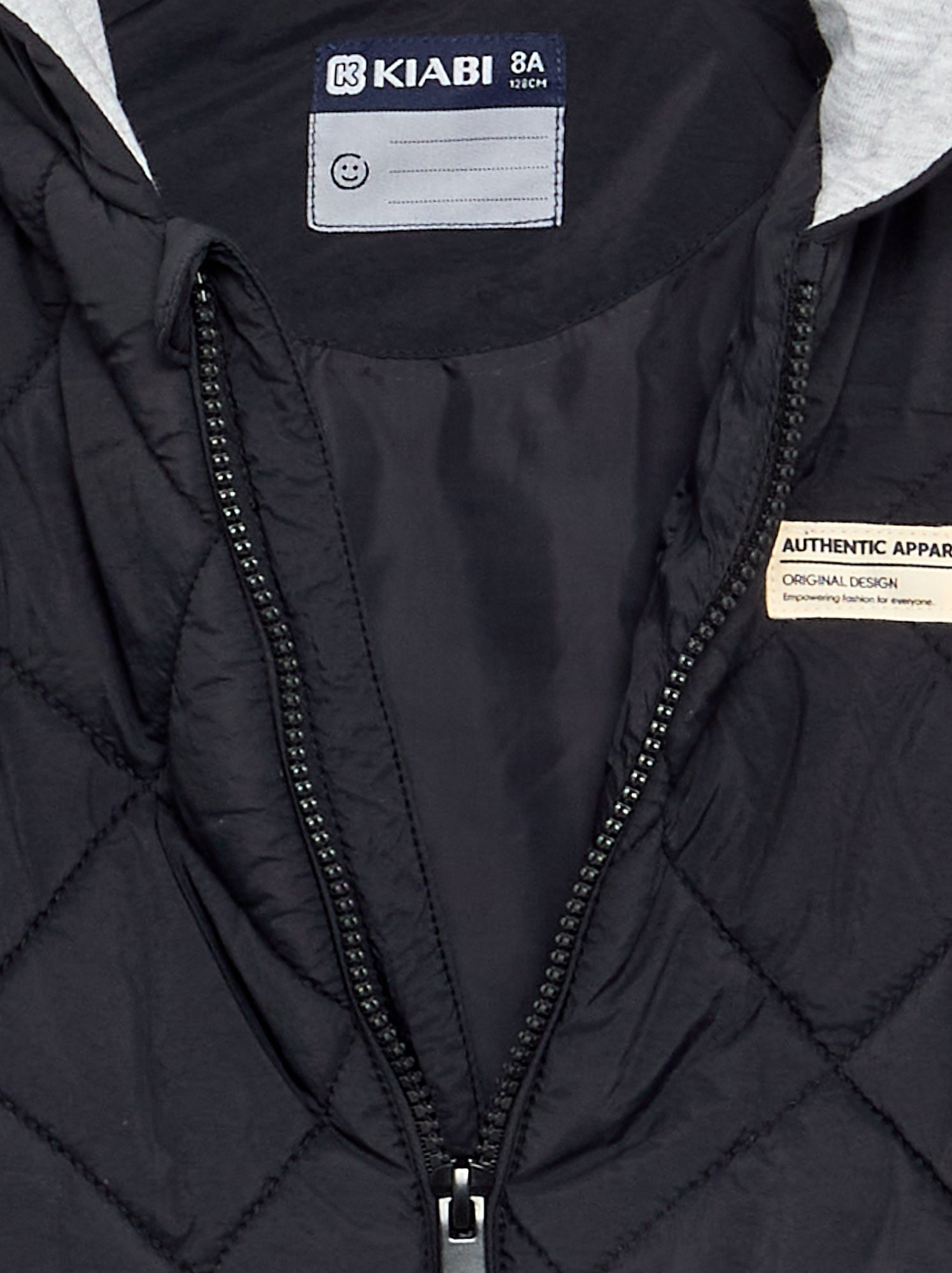 Blouson matelassé à capuche - Noir (FWS95_3)