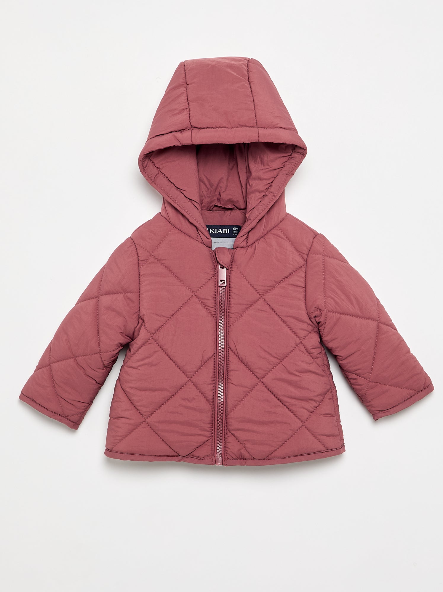 Blouson matelassé à capuche - Rose (FWT05_2)