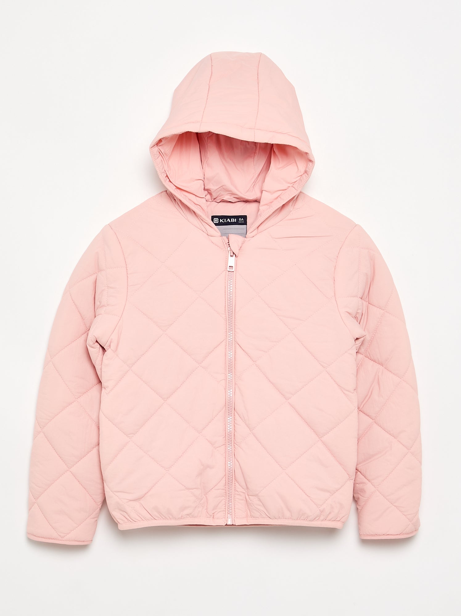 Blouson matelassé à capuche - Rose