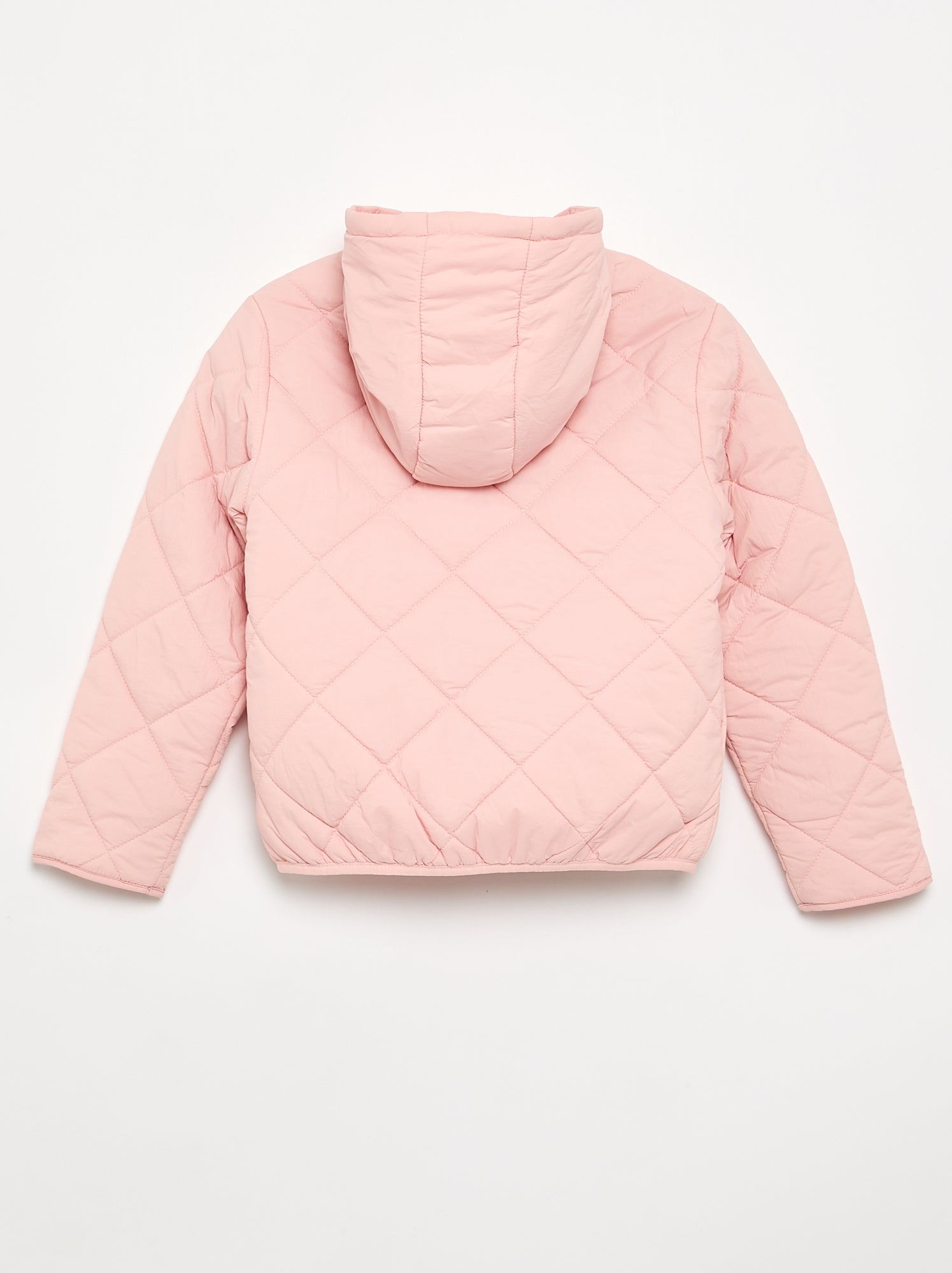 Blouson matelassé à capuche - Rose