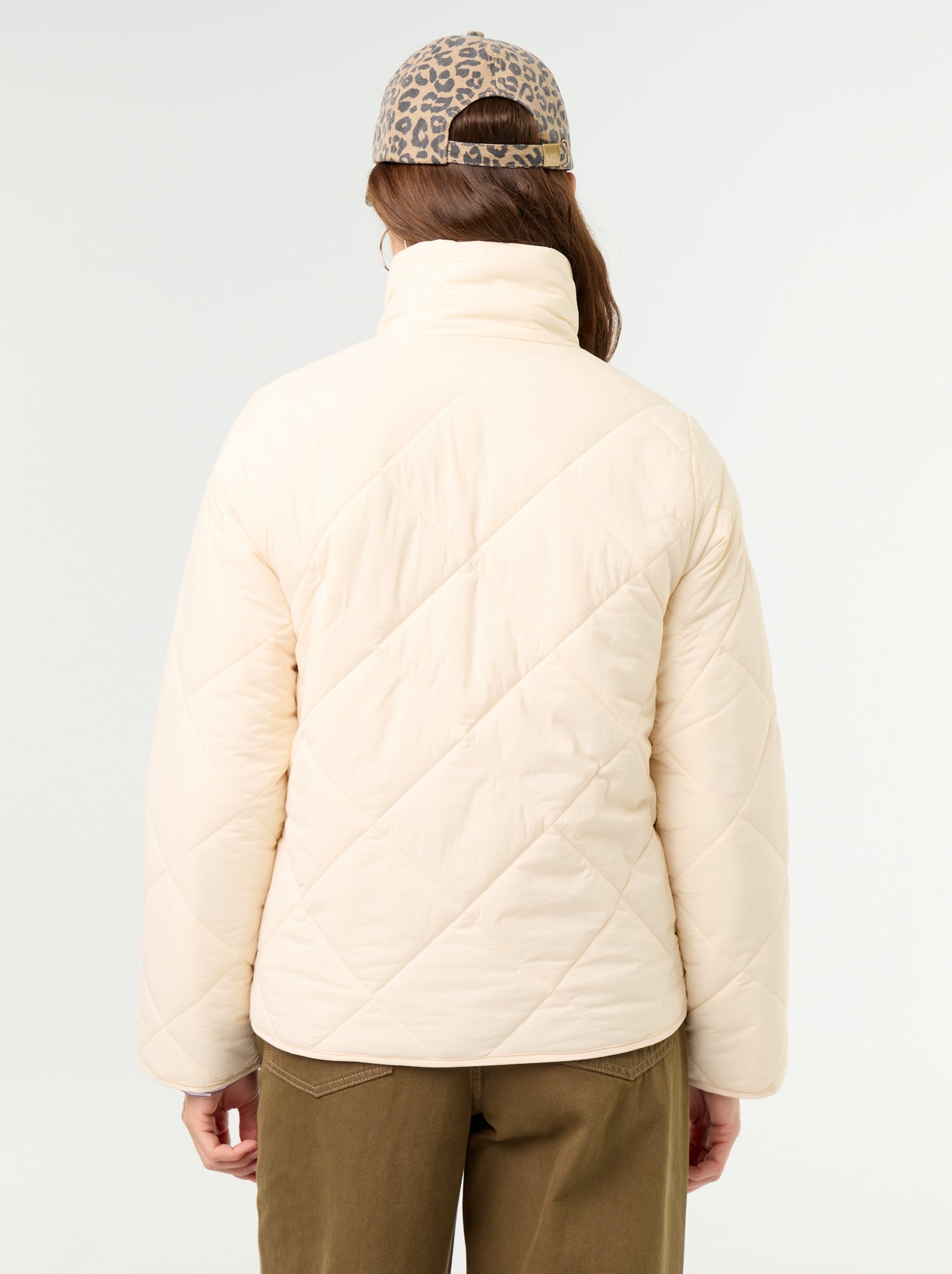 Blouson matelassé et déperlant - Beige