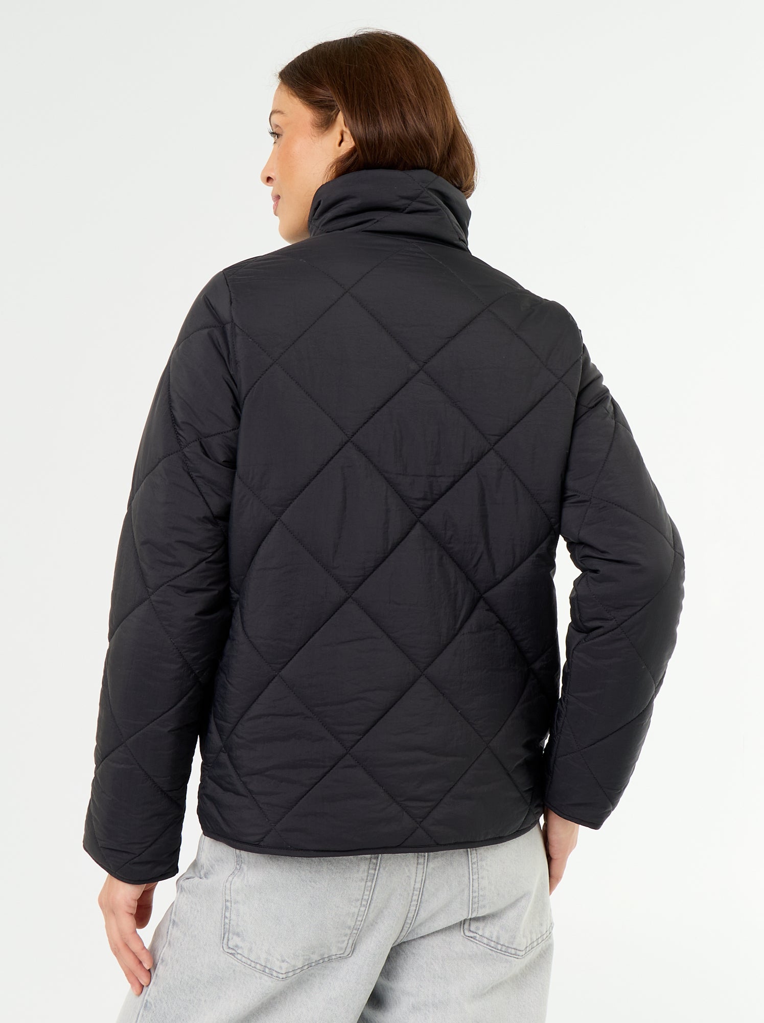 Blouson matelassé et déperlant - Noir