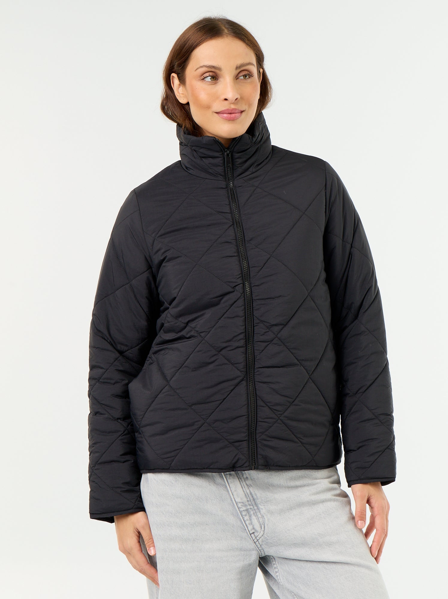 Blouson matelassé et déperlant - Noir