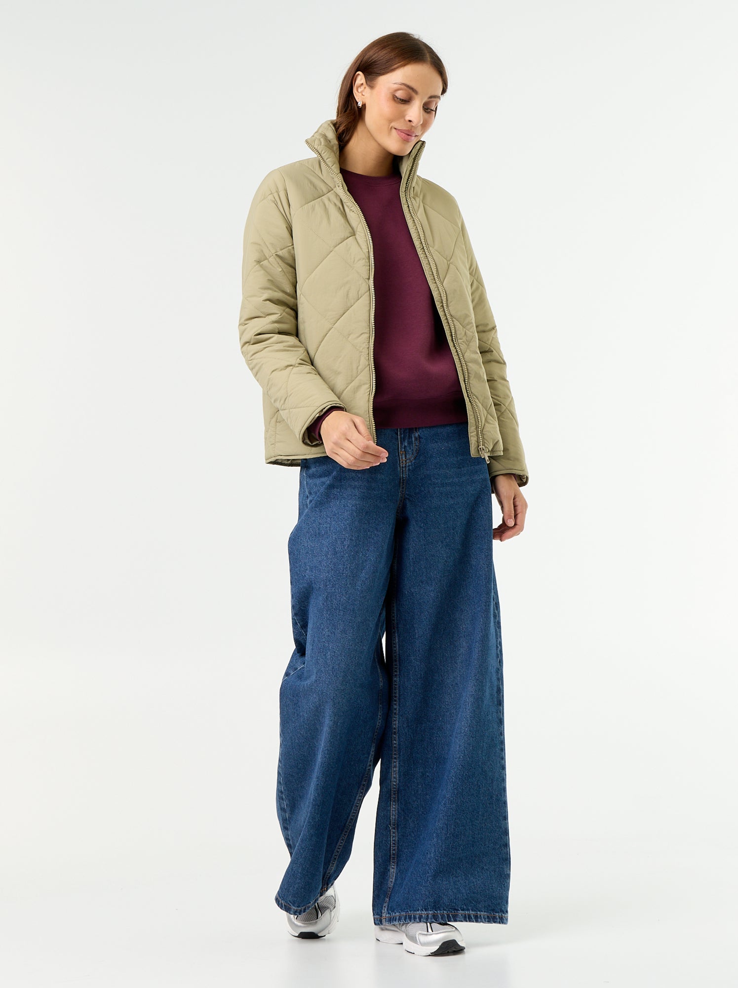 Blouson matelassé et déperlant - Vert