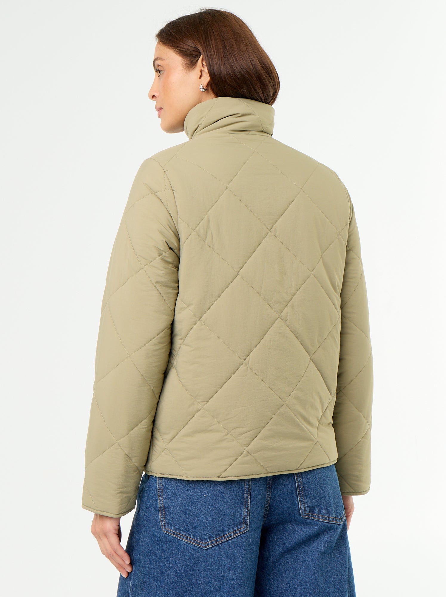 Blouson matelassé et déperlant - Vert