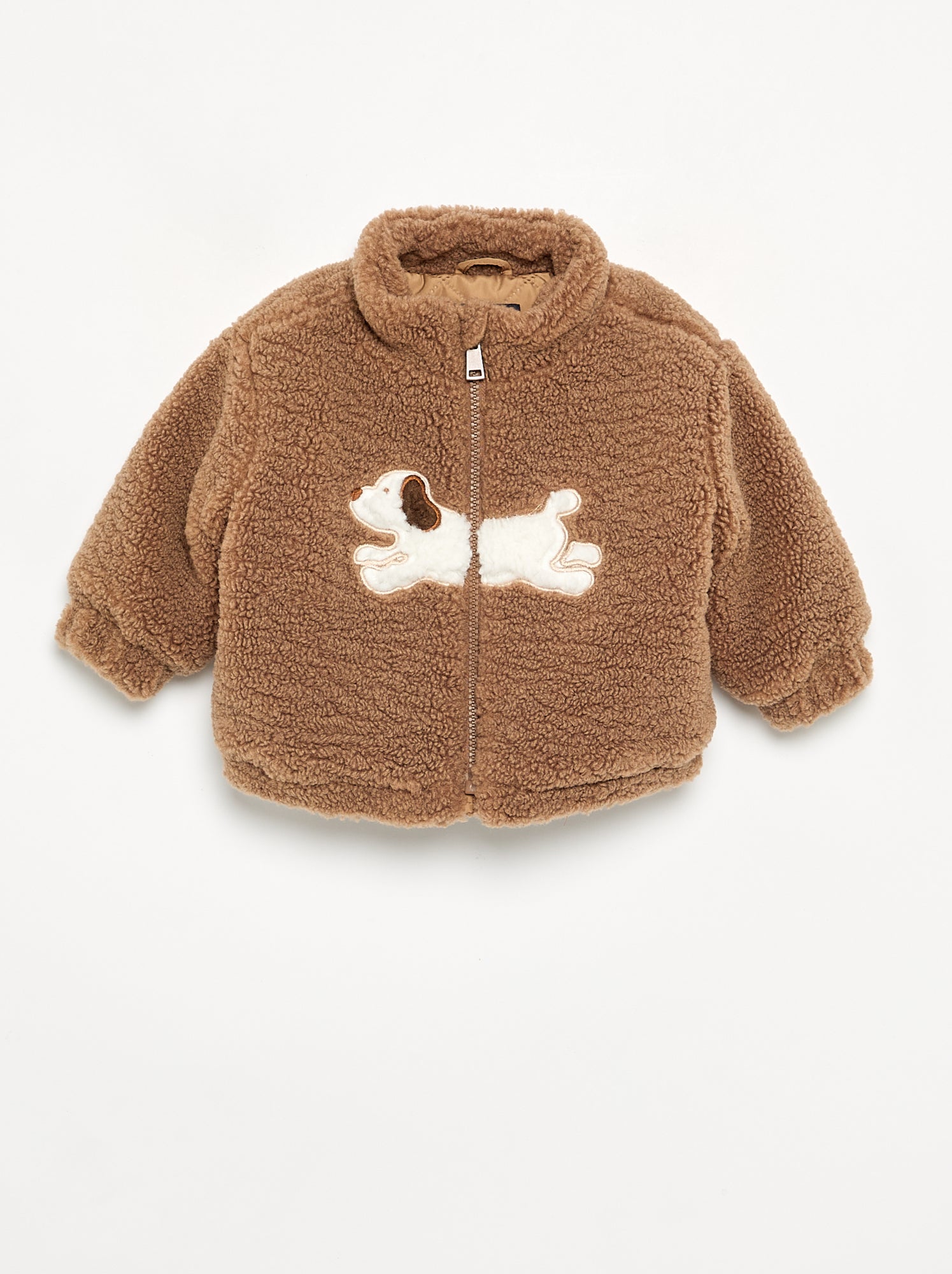 Blouson moutonné - Marron