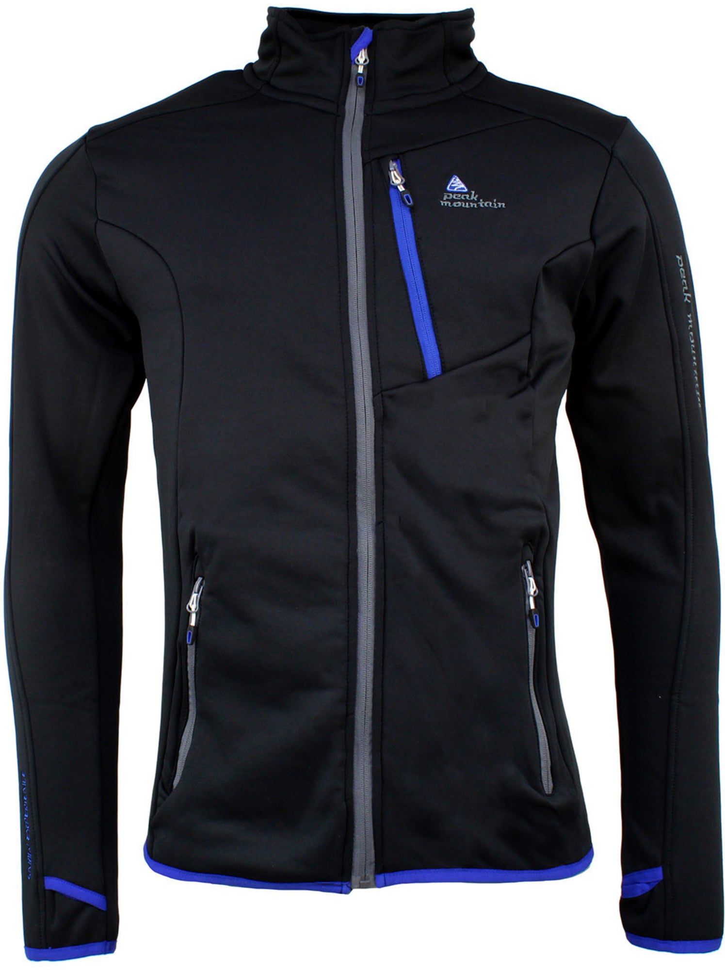 Blouson polar shell   CLIMATE - PEAK MOUNTAIN - Noir Bleu