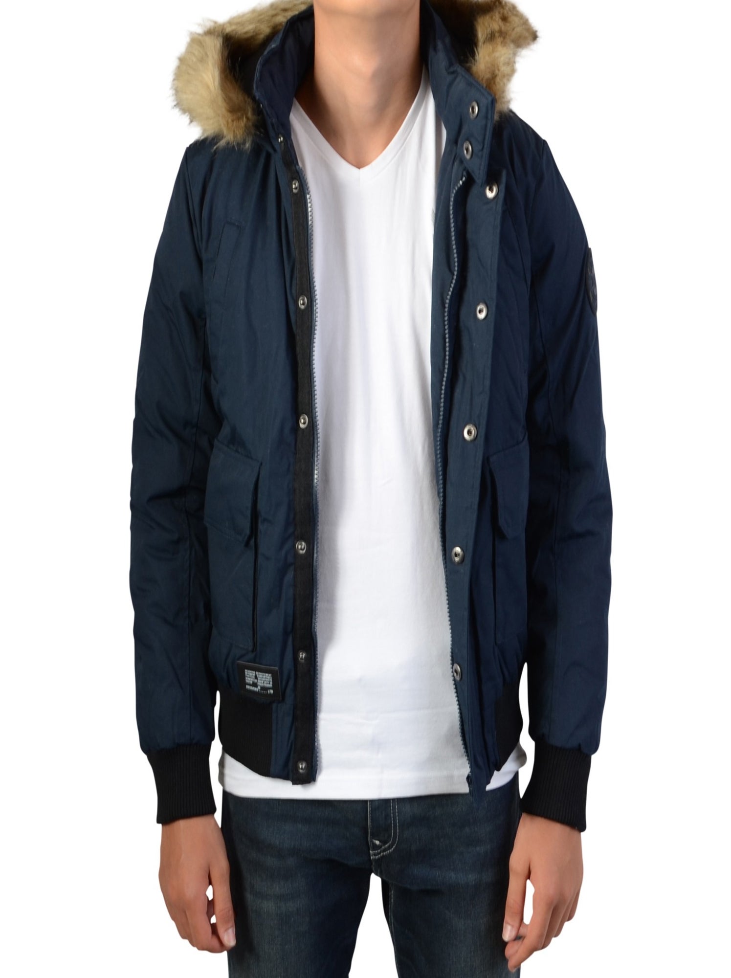 Blouson Redskins Junior Weave - Bleu marine