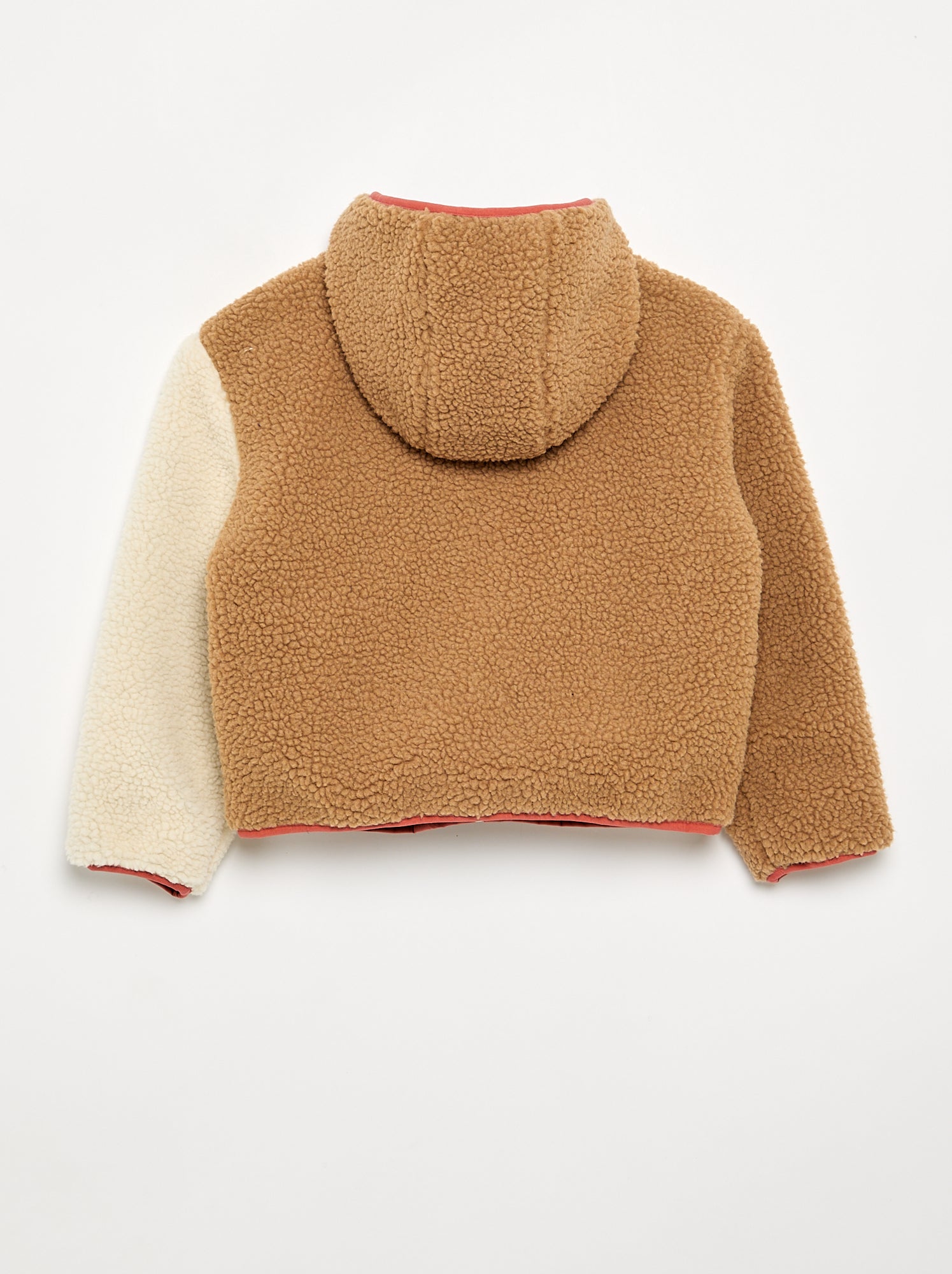 Blouson réversible avec un côté effet moutonné - Beige