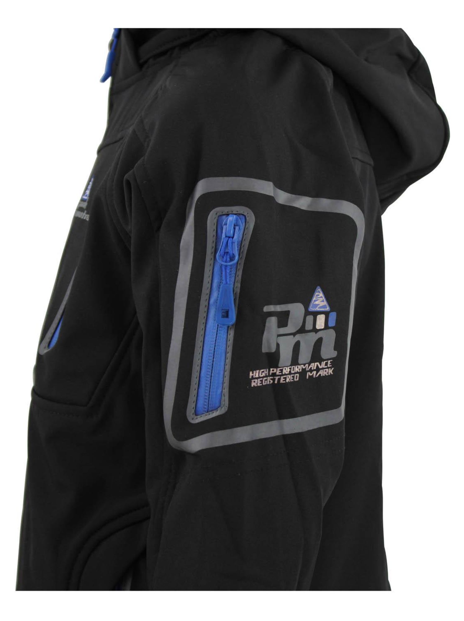 Blouson softshell garçon ECOLOK - PEAK MOUNTAIN - Noir Noir