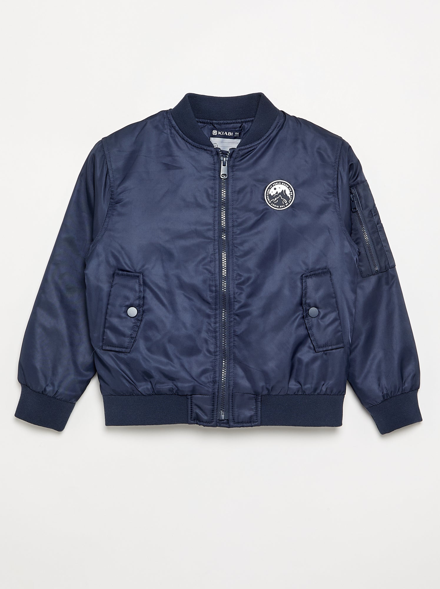 Blouson style aviateur - Bleu