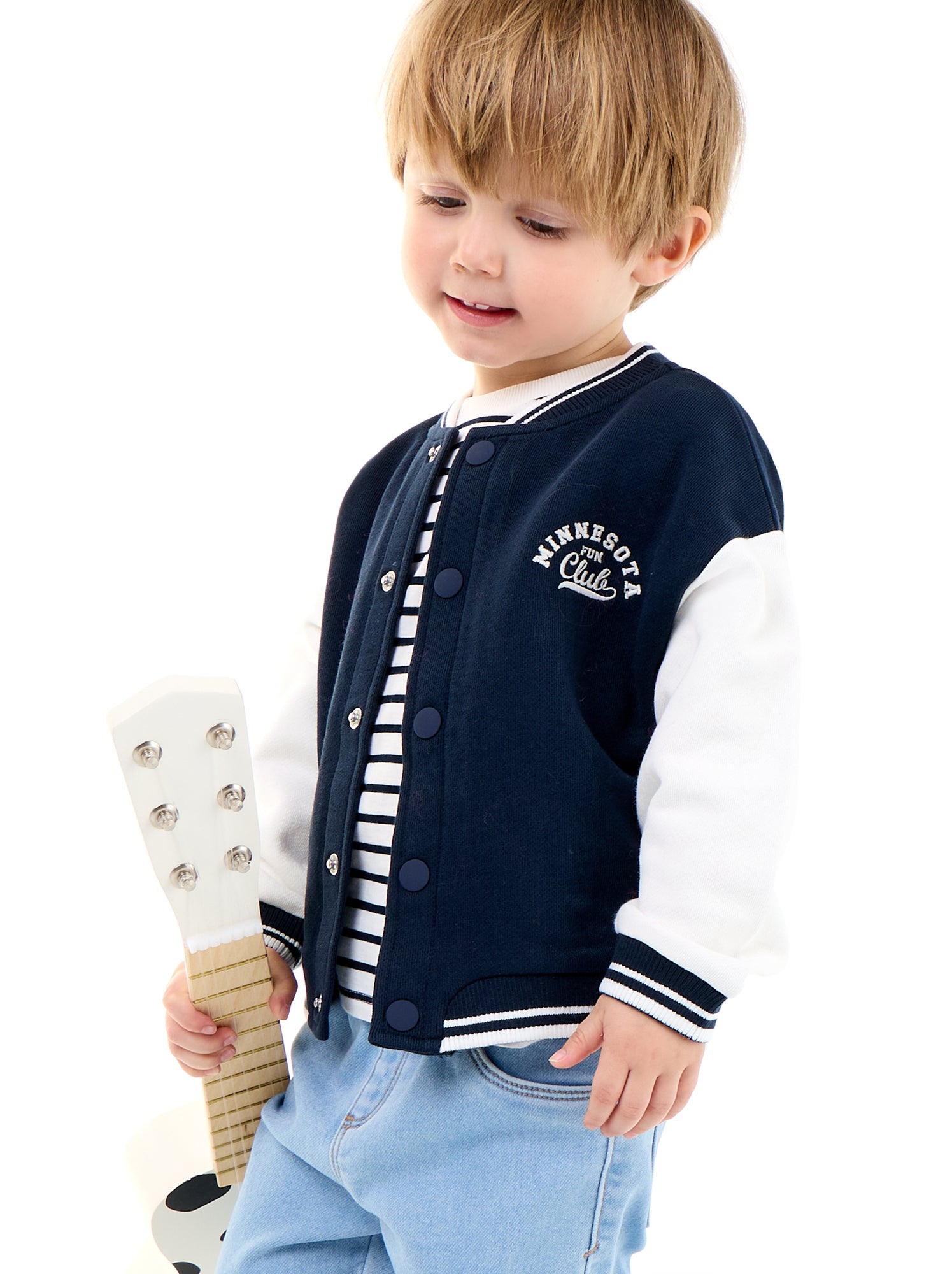 Blouson style campus américain - Bleu