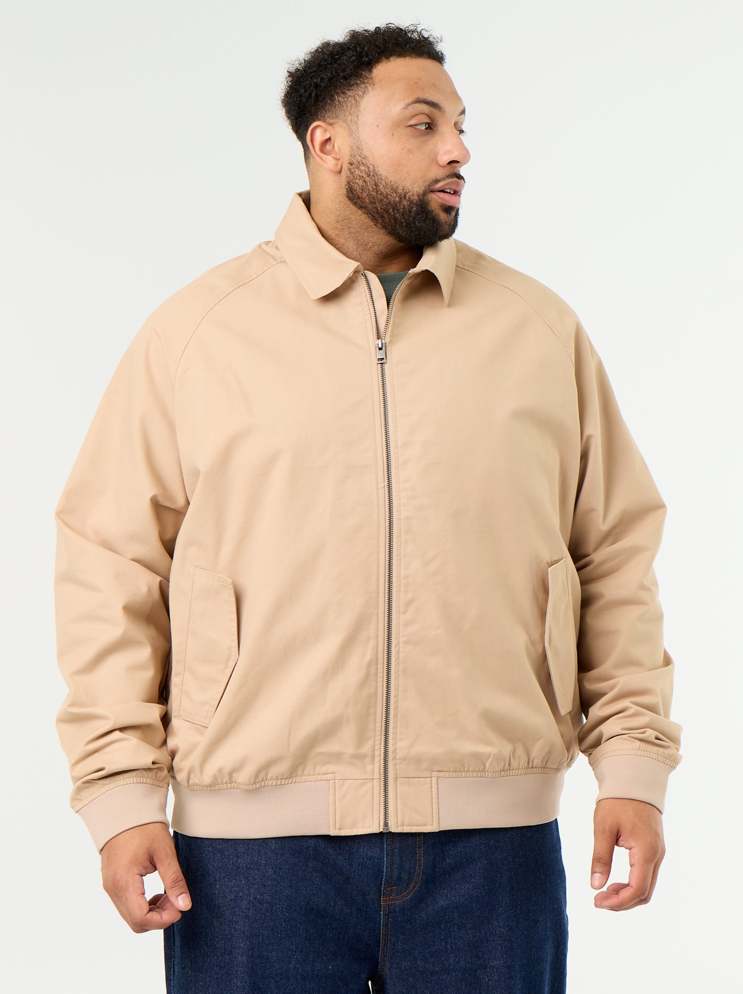 Blouson uni court - Beige