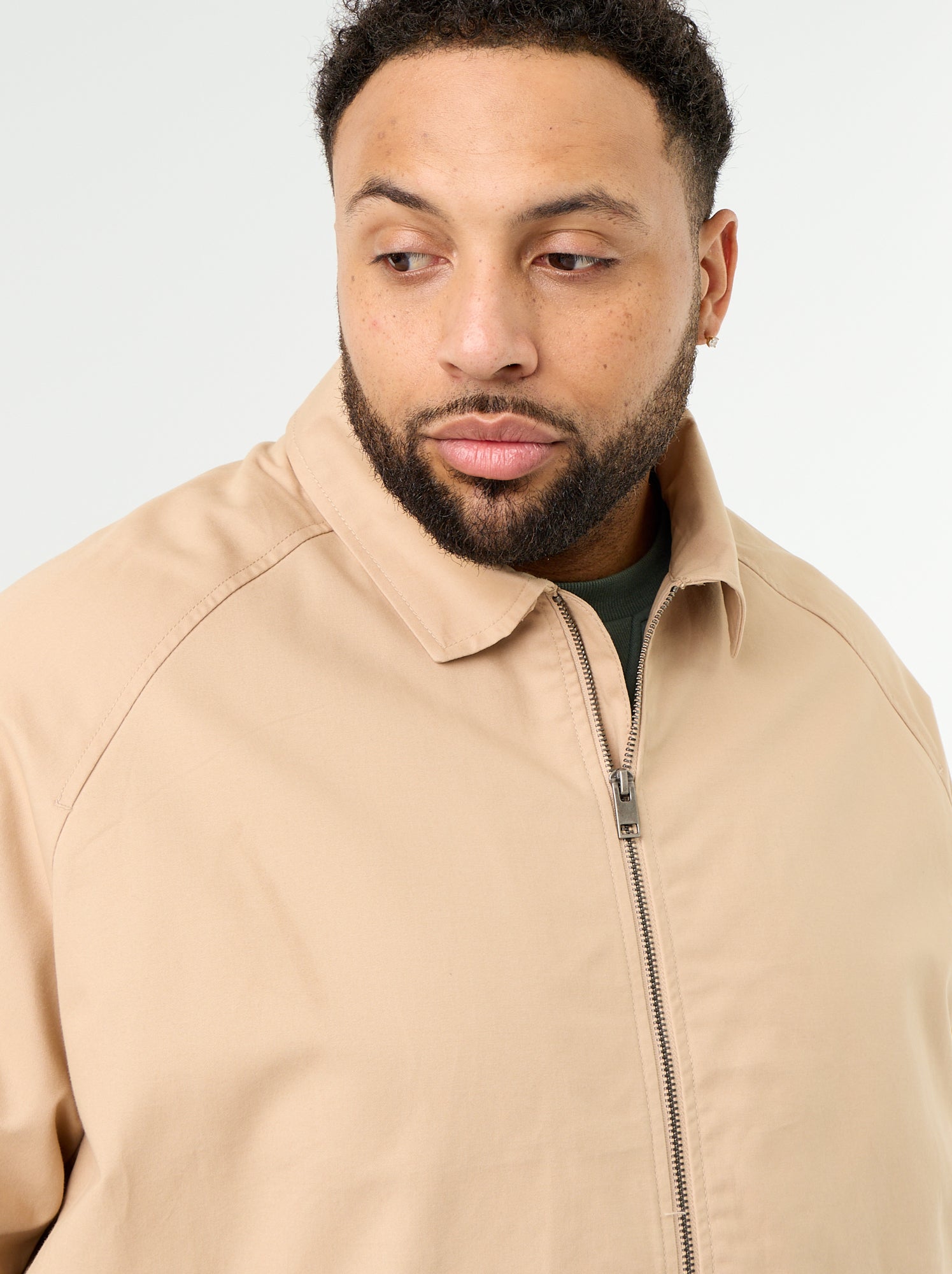 Blouson uni court - Beige