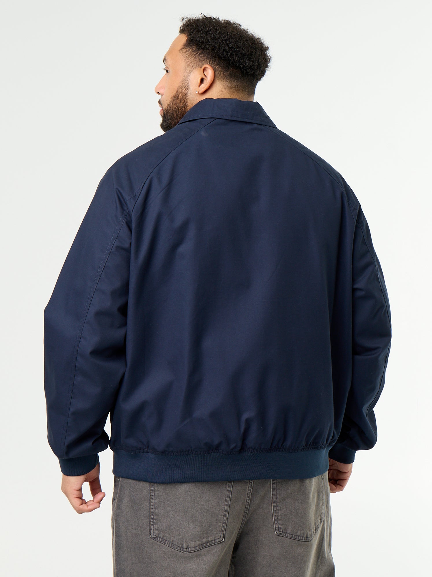 Blouson uni court - Bleu