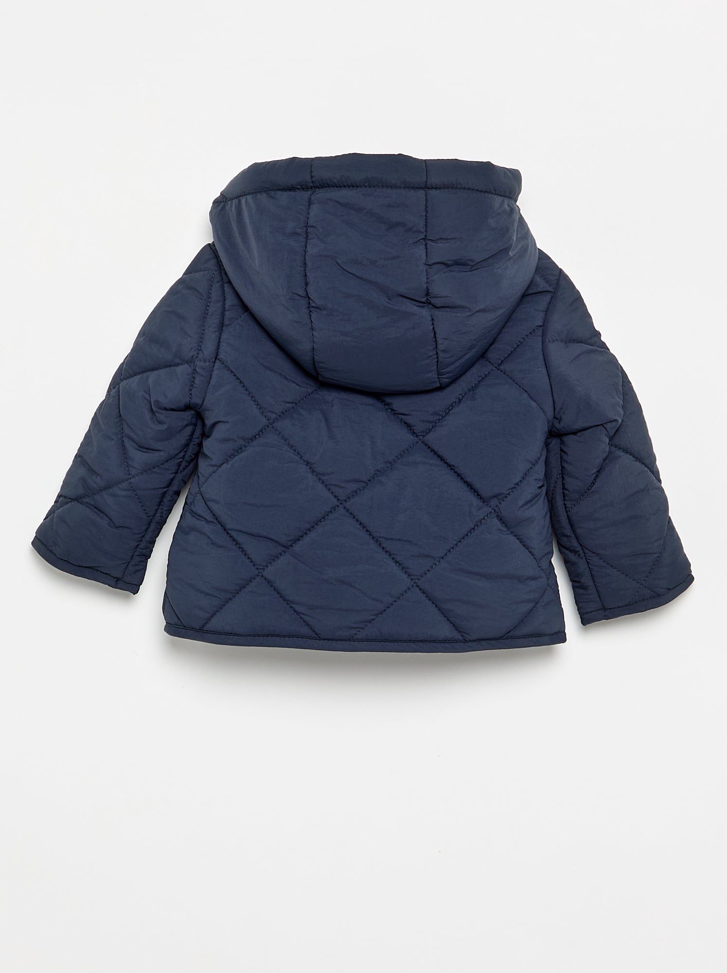 Blouson zippé à capuche - Bleu