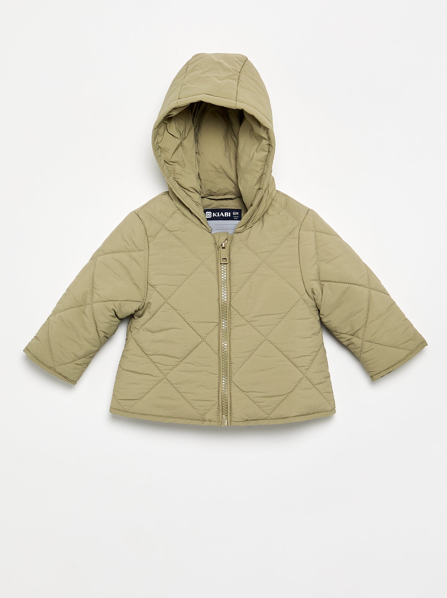 Blouson zippé à capuche - Vert