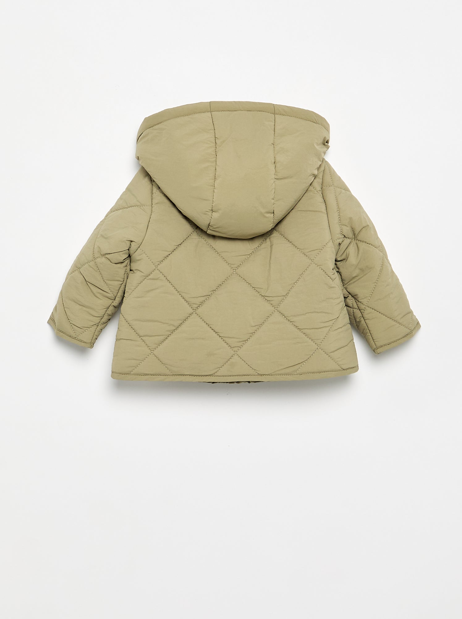 Blouson zippé à capuche - Vert