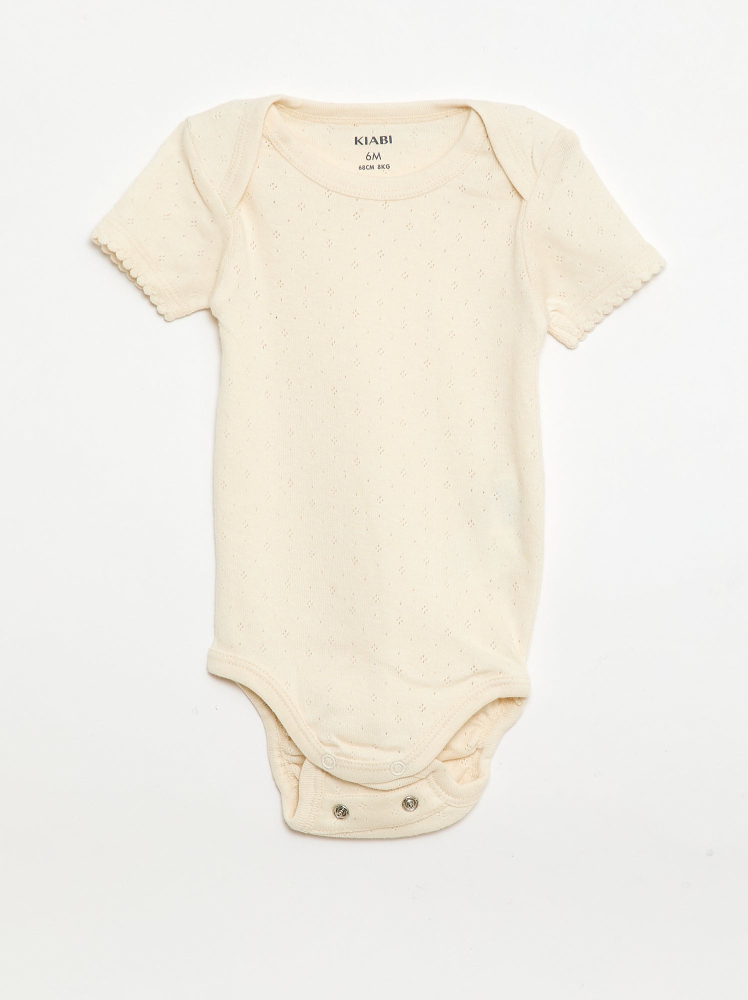 Bodies évolutif en maille unie - Lot de 3 - Beige (CPW60_10)